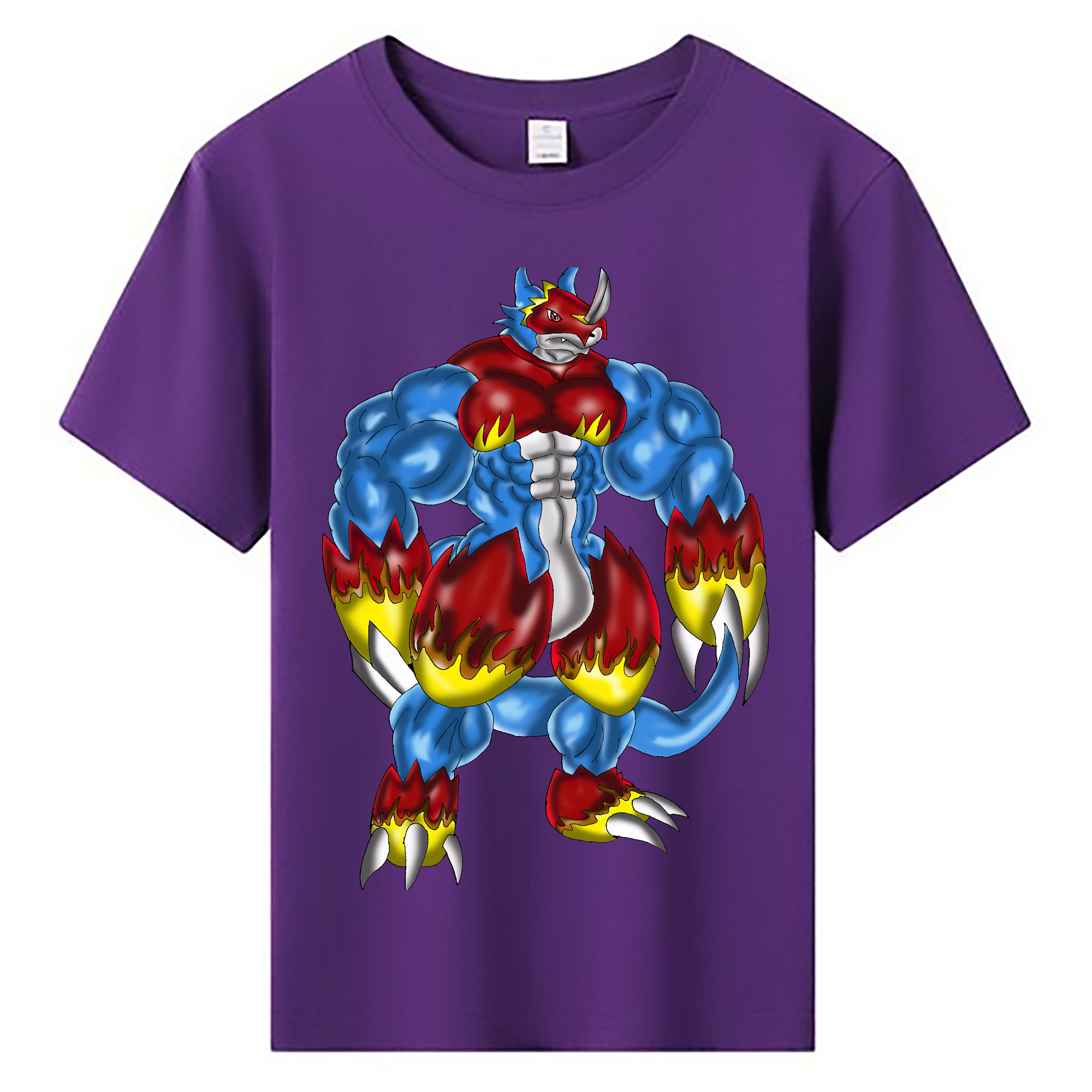 （画像用） Digimon デジタルモンスター/デジモン 綿100％キッズTシャツ（フロントプリント）