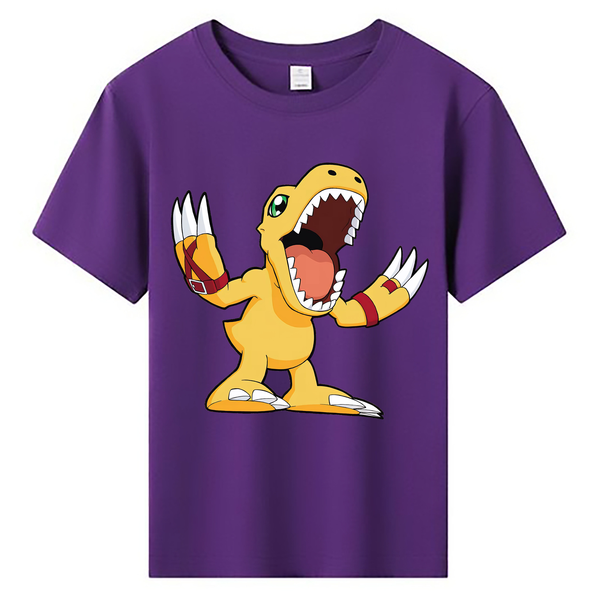 （画像用） Digimon デジタルモンスター/デジモン 綿100％キッズTシャツ（フロントプリント）