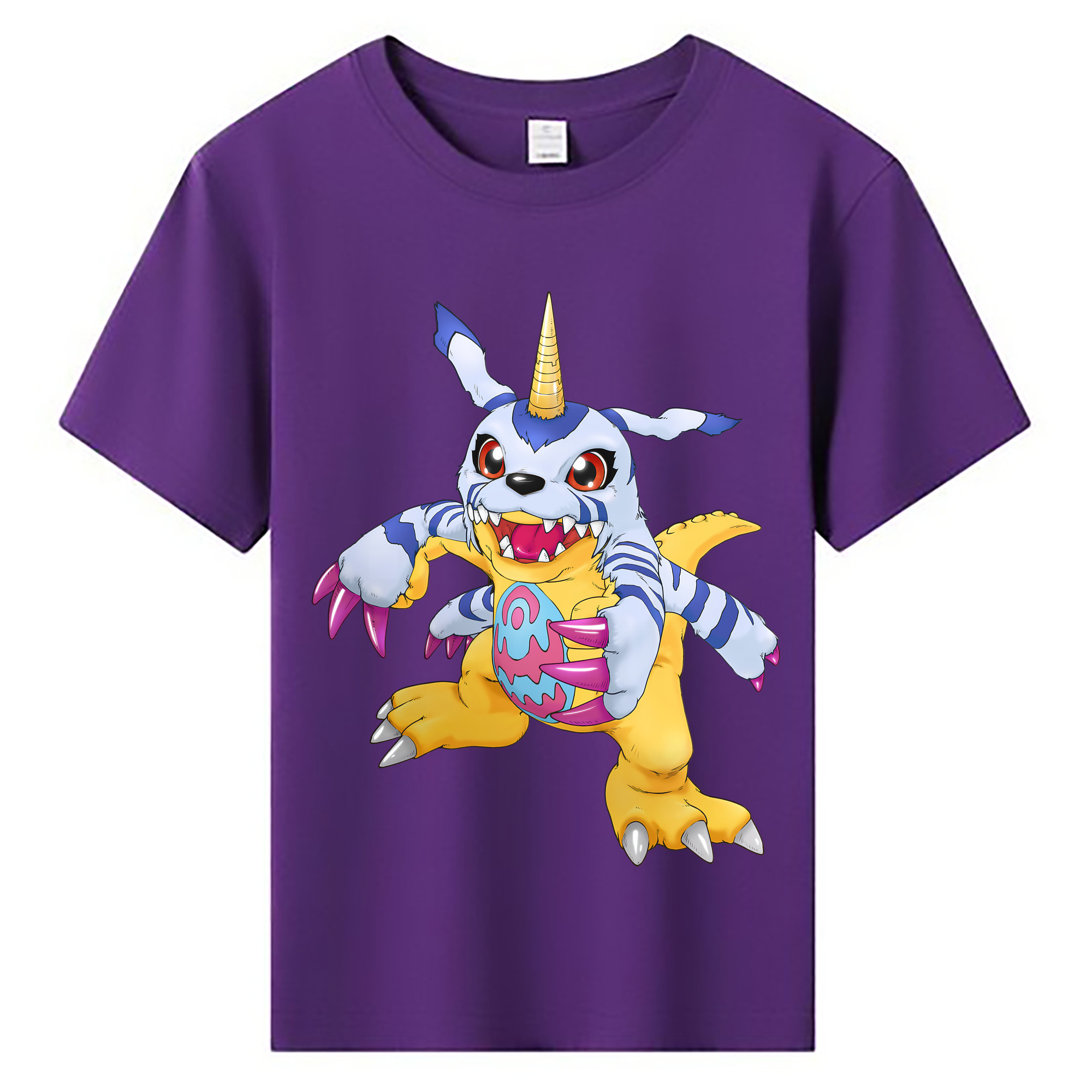 （画像用） Digimon デジタルモンスター/デジモン 綿100％キッズTシャツ（フロントプリント）