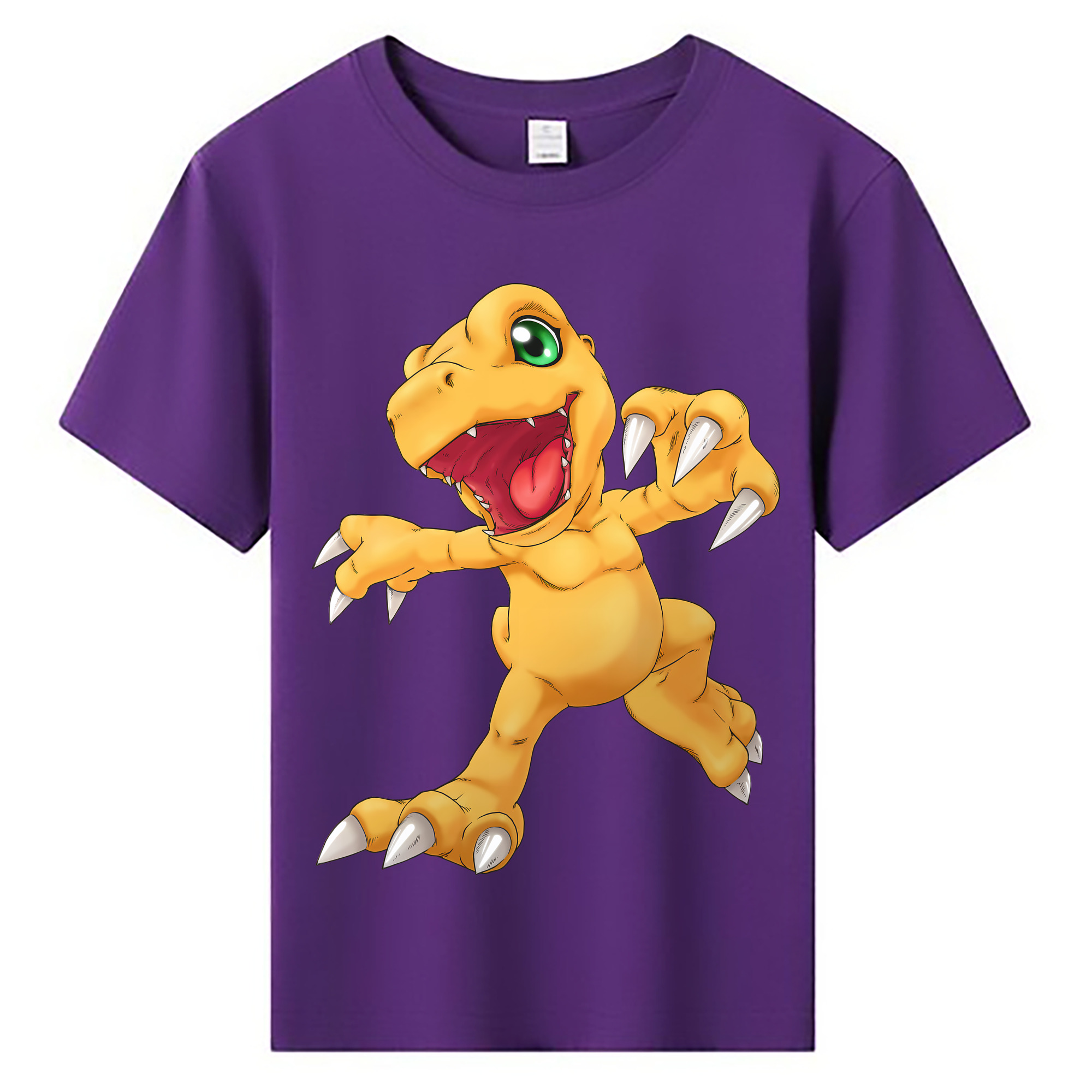 （画像用） Digimon デジタルモンスター/デジモン 綿100％キッズTシャツ（フロントプリント）