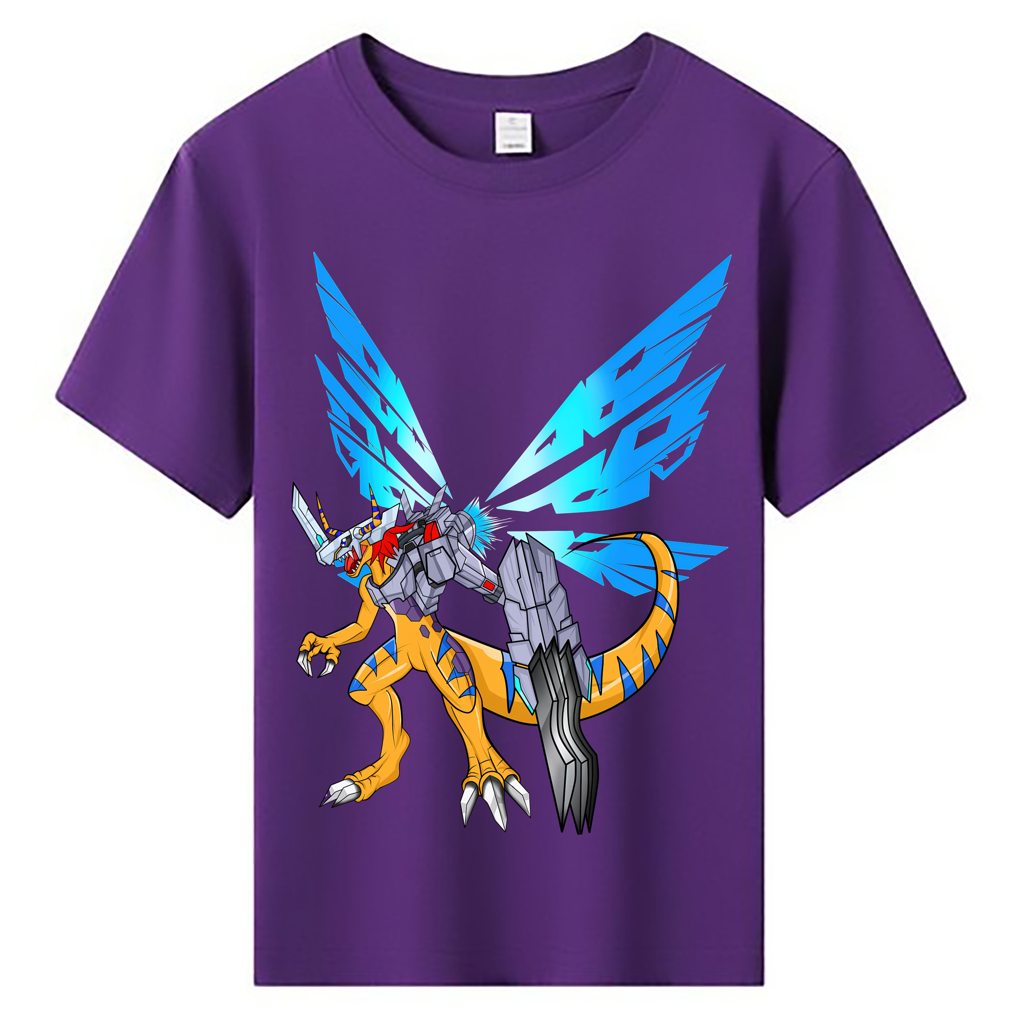 （画像用） Digimon デジタルモンスター/デジモン 綿100％キッズTシャツ（フロントプリント）