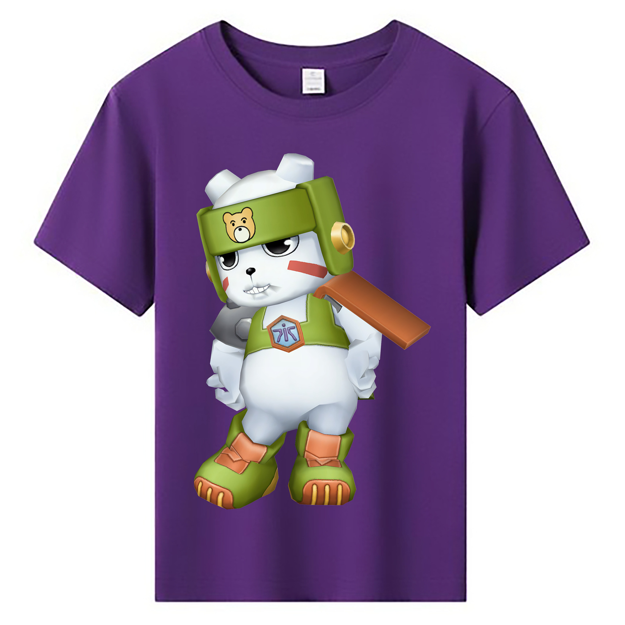 （画像用） Digimon デジタルモンスター/デジモン 綿100％キッズTシャツ（フロントプリント）