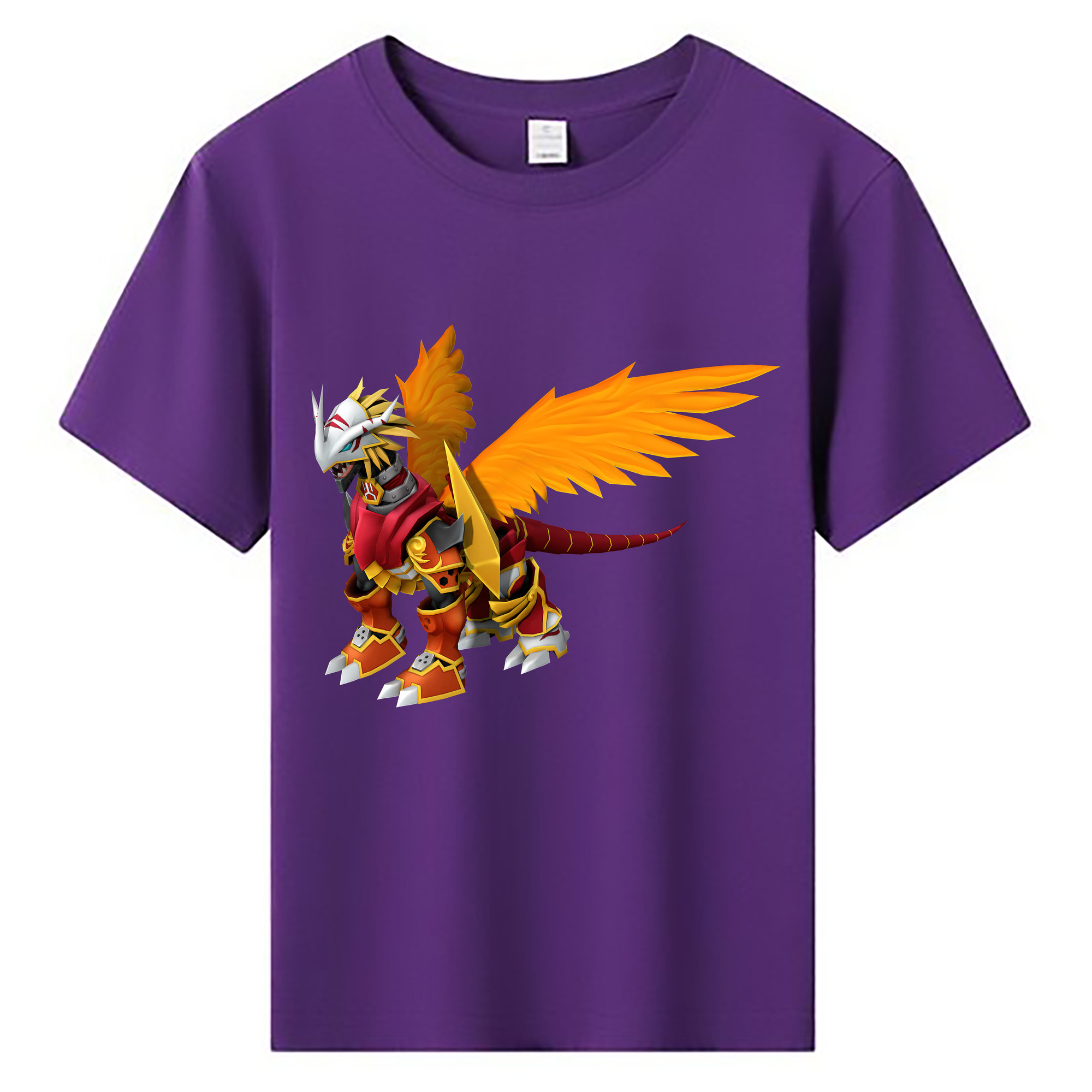 （画像用） Digimon デジタルモンスター/デジモン 綿100％キッズTシャツ（フロントプリント）