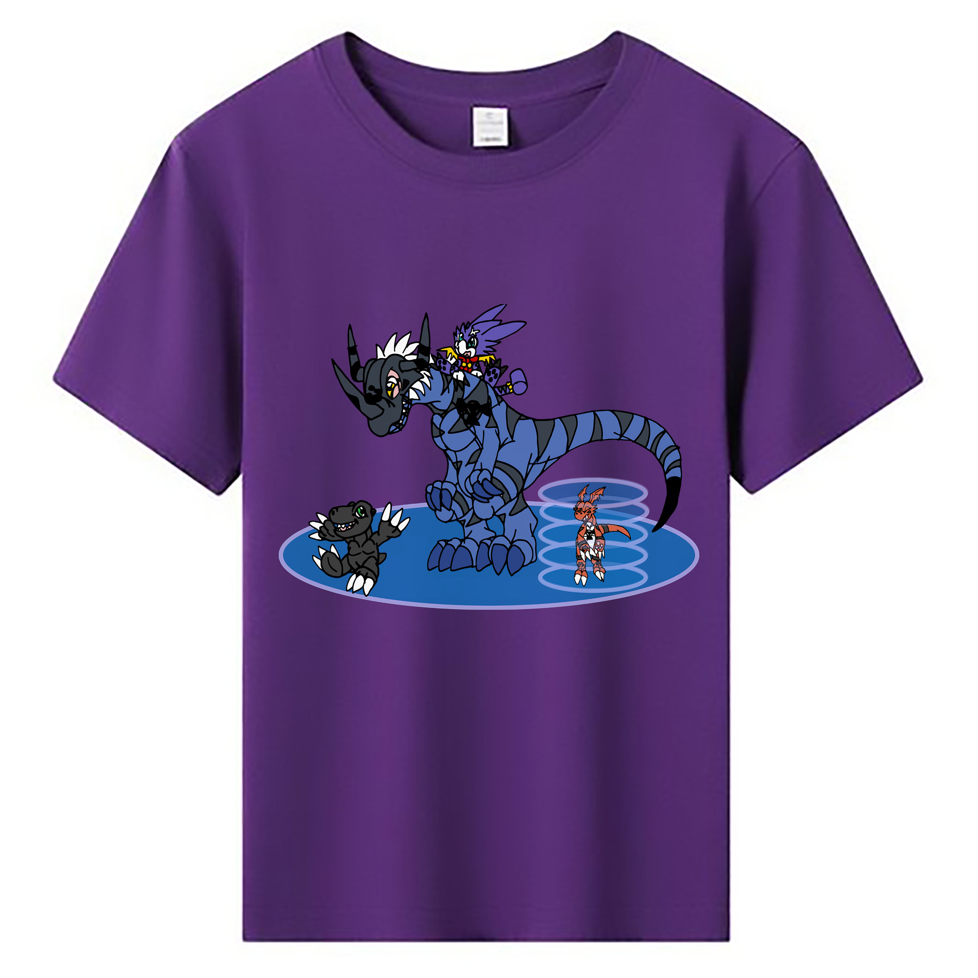 （画像用） Digimon デジタルモンスター/デジモン 綿100％キッズTシャツ（フロントプリント）