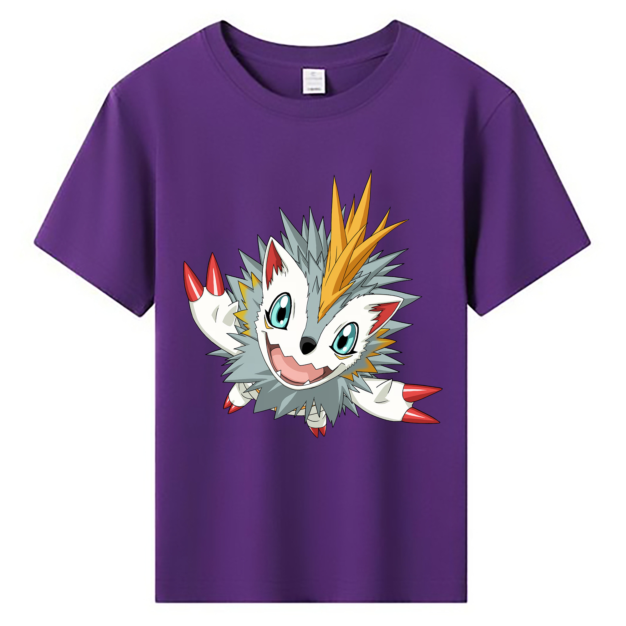 （画像用） Digimon デジタルモンスター/デジモン 綿100％キッズTシャツ（フロントプリント）