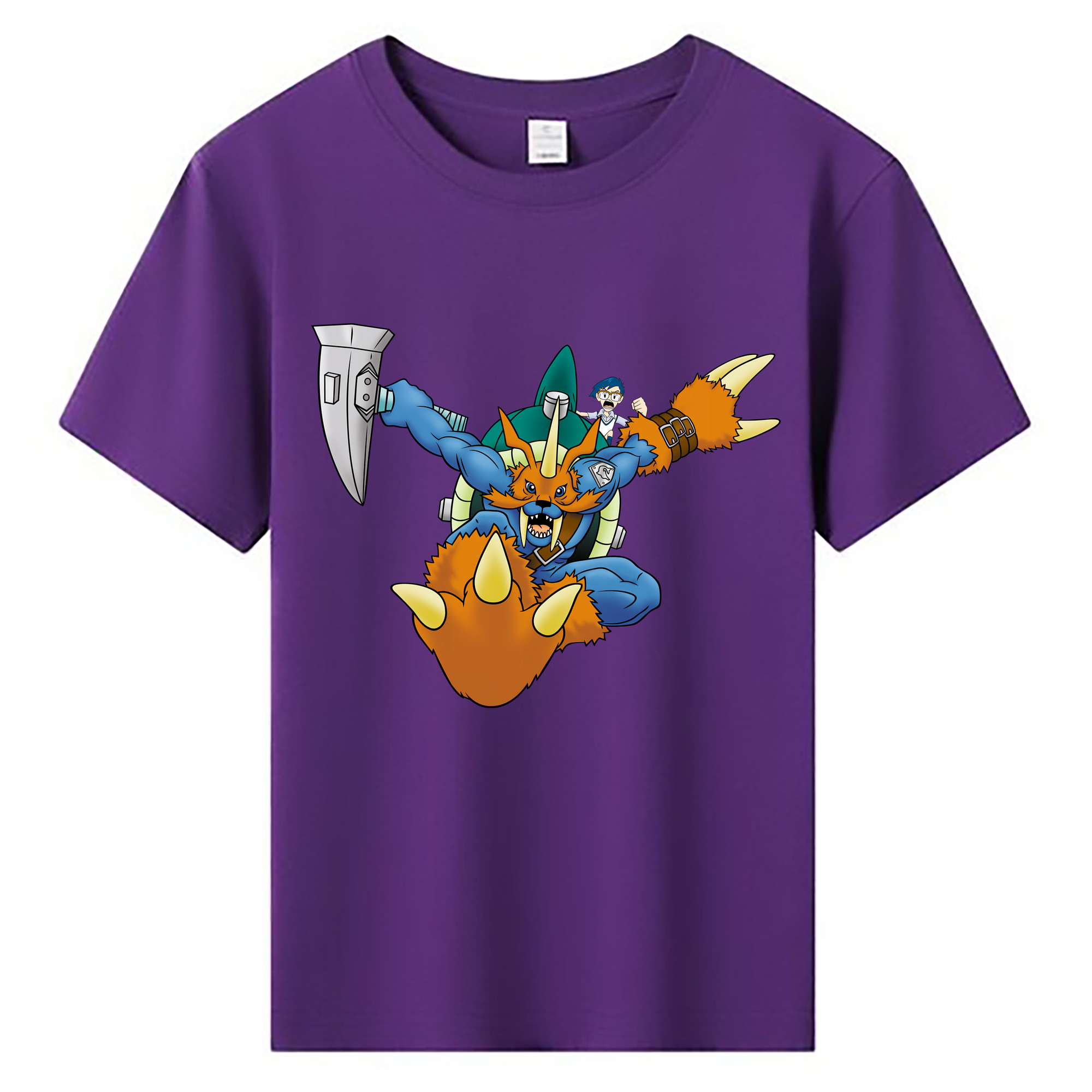 （画像用） Digimon デジタルモンスター/デジモン 綿100％キッズTシャツ（フロントプリント）