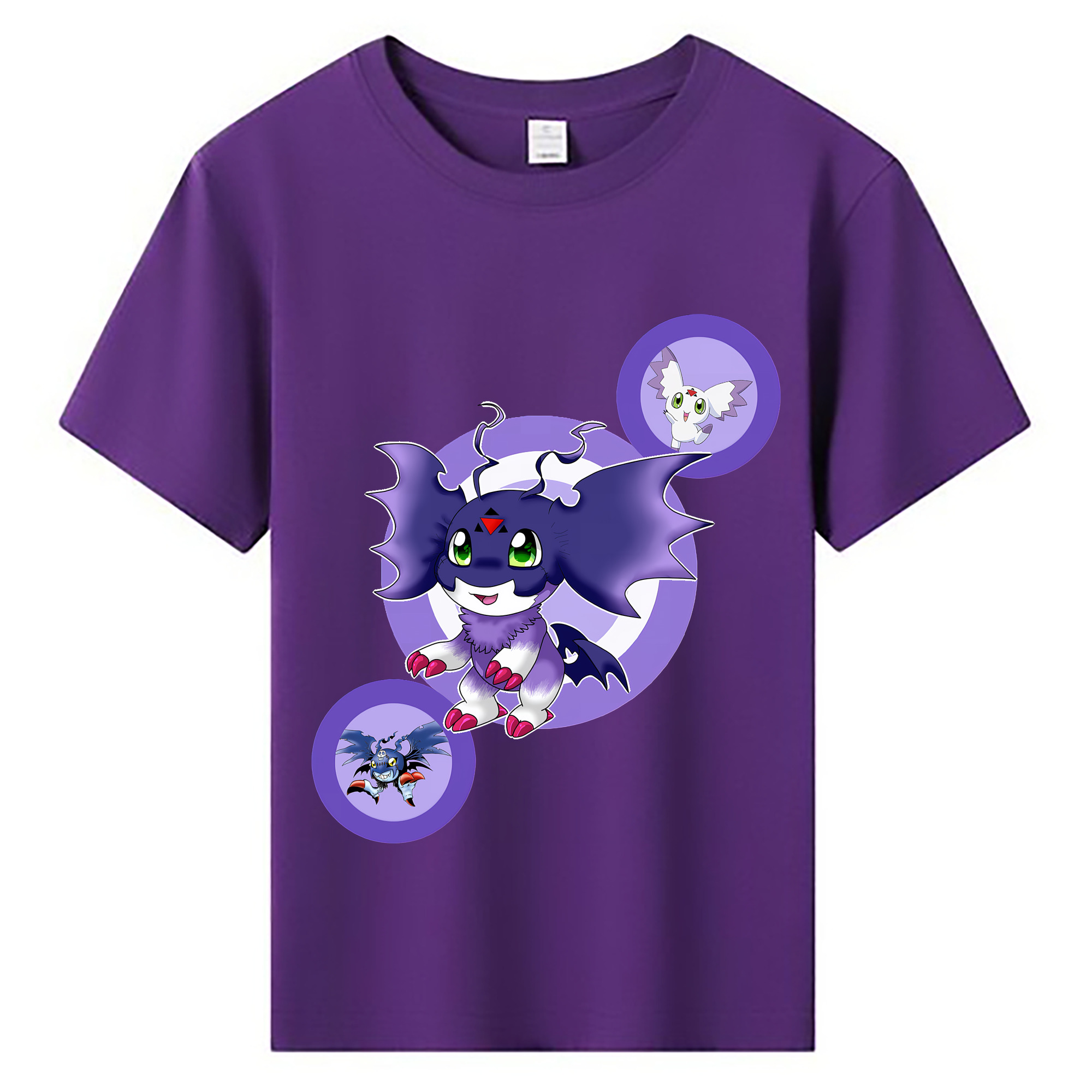 （画像用） Digimon デジタルモンスター/デジモン 綿100％キッズTシャツ（フロントプリント）