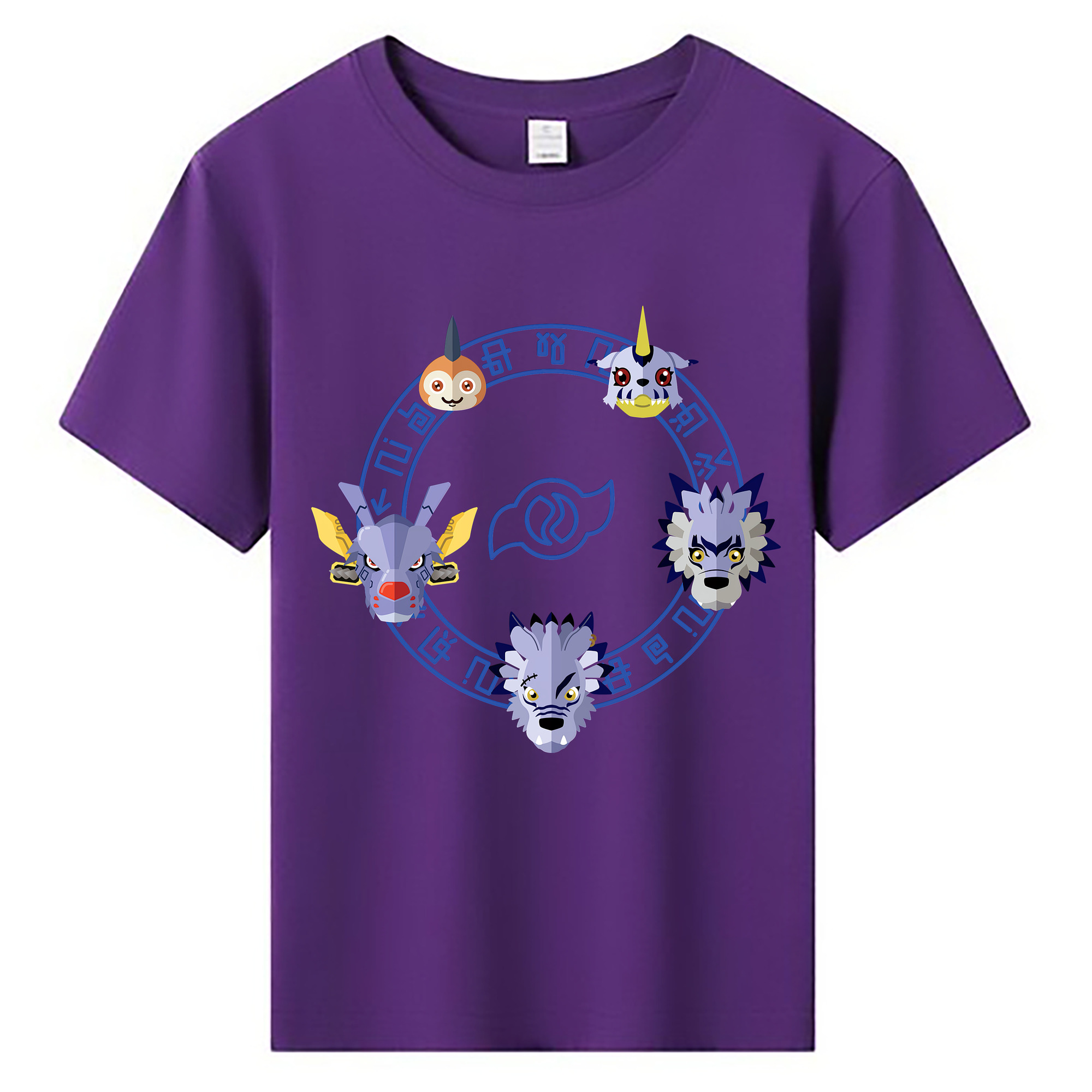 （画像用） Digimon デジタルモンスター/デジモン 綿100％キッズTシャツ（フロントプリント）