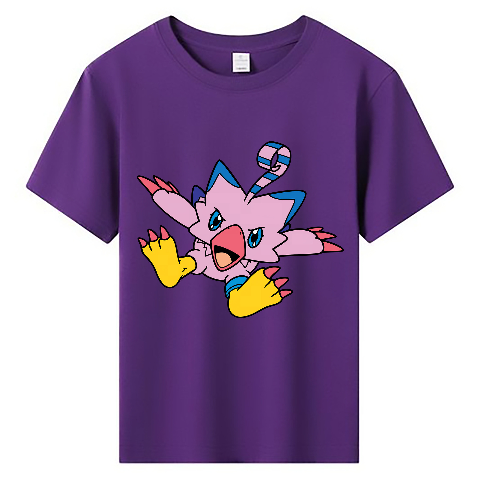 （画像用） Digimon デジタルモンスター/デジモン 綿100％キッズTシャツ（フロントプリント）