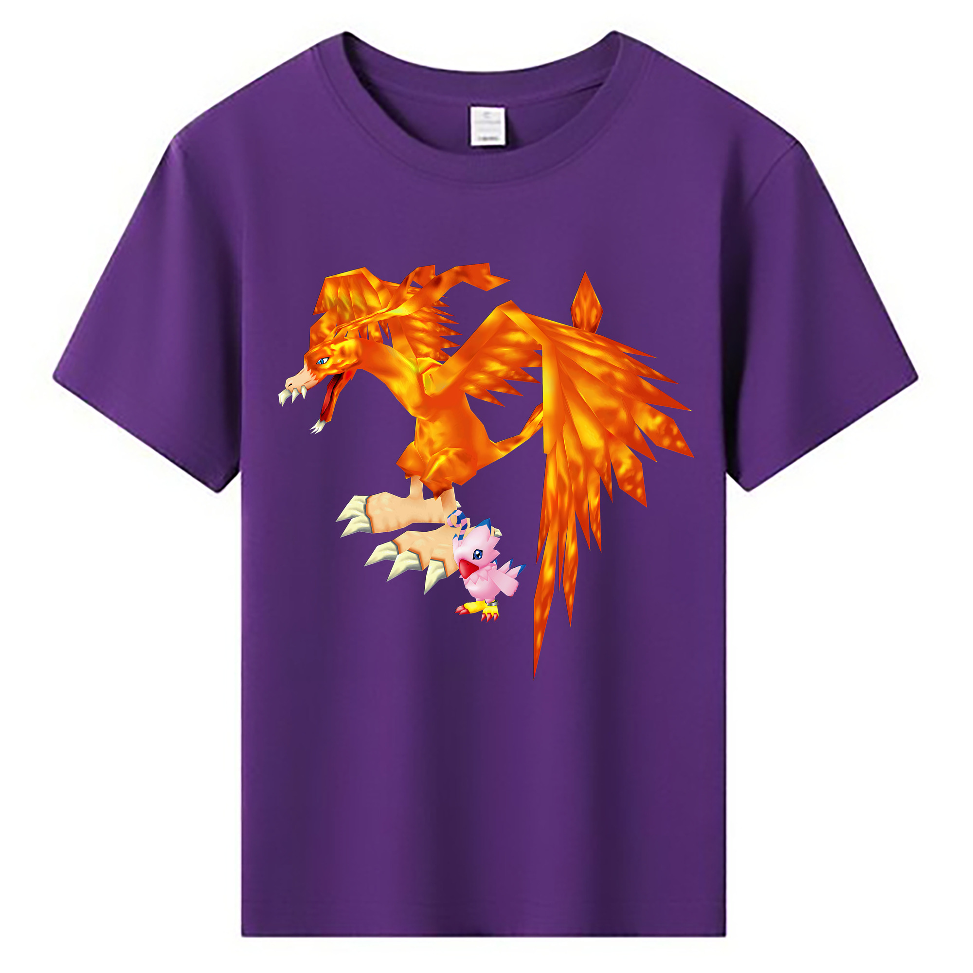 （画像用） Digimon デジタルモンスター/デジモン 綿100％キッズTシャツ（フロントプリント）