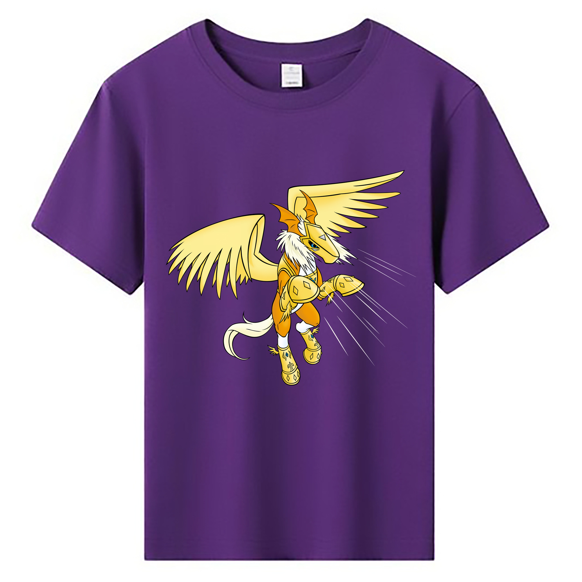 （画像用） Digimon デジタルモンスター/デジモン 綿100％キッズTシャツ（フロントプリント）