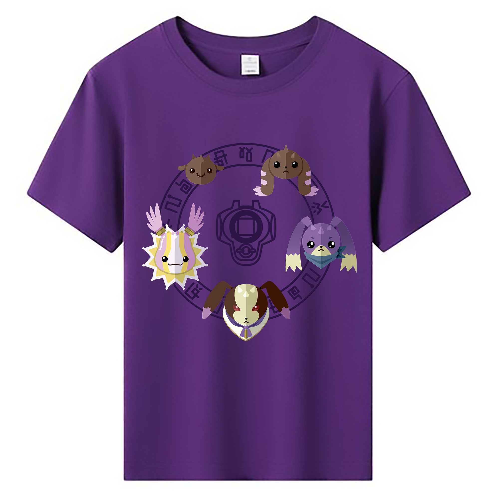 （画像用） Digimon デジタルモンスター/デジモン 綿100％キッズTシャツ（フロントプリント）