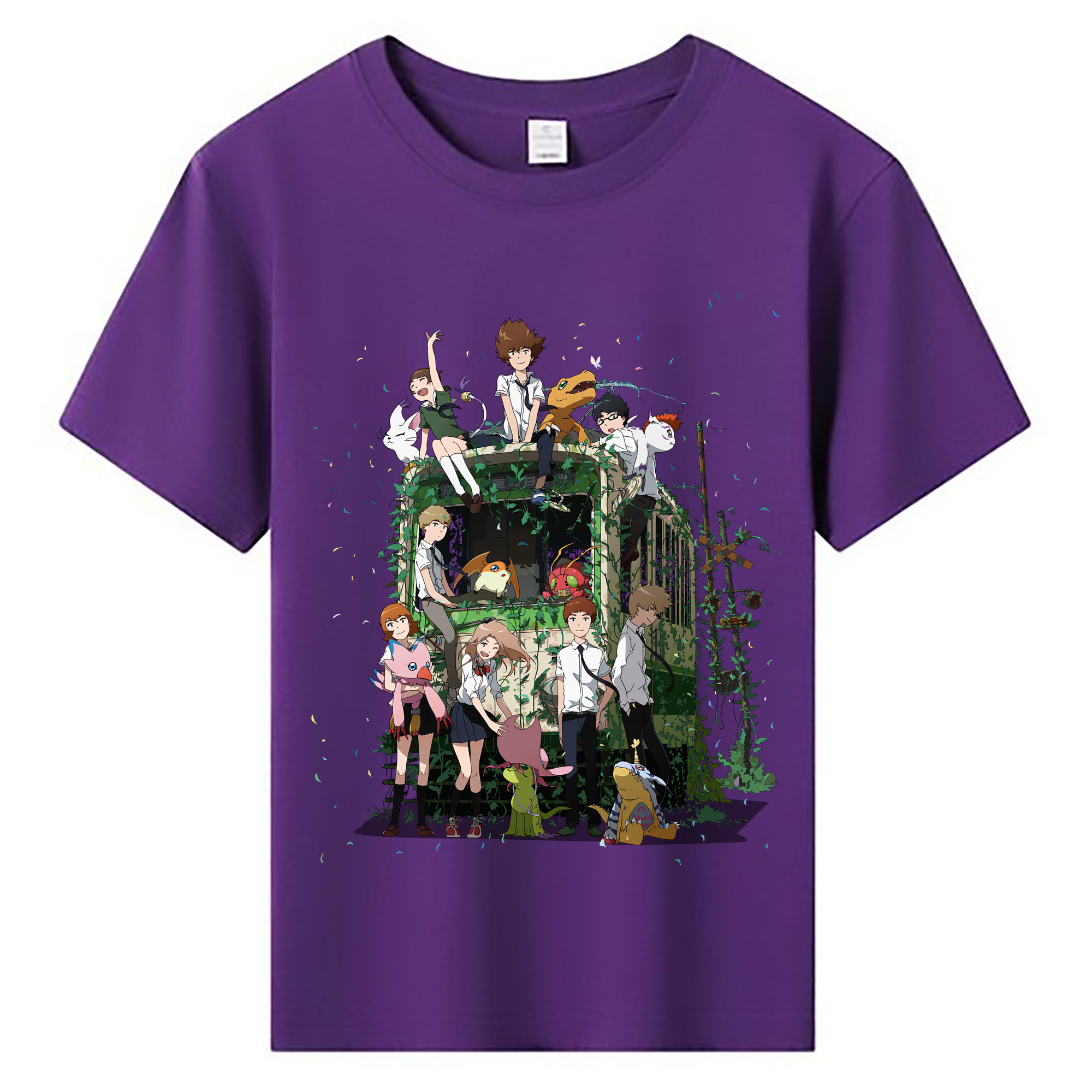 （画像用） Digimon デジタルモンスター/デジモン 綿100％キッズTシャツ（フロントプリント）
