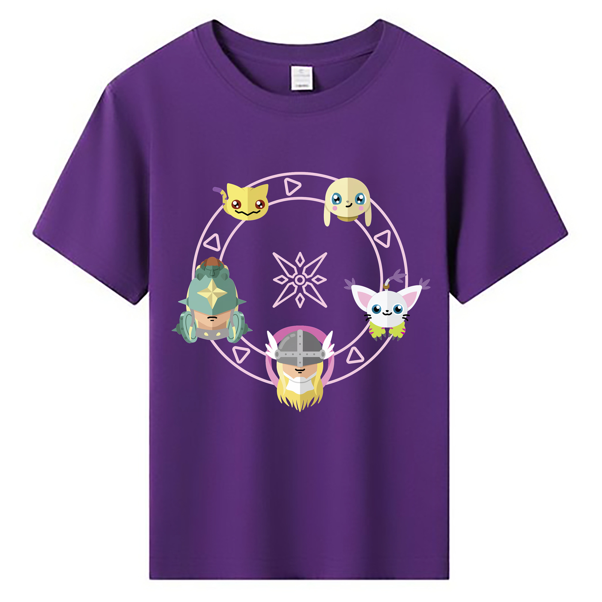 （画像用） Digimon デジタルモンスター/デジモン 綿100％キッズTシャツ（フロントプリント）