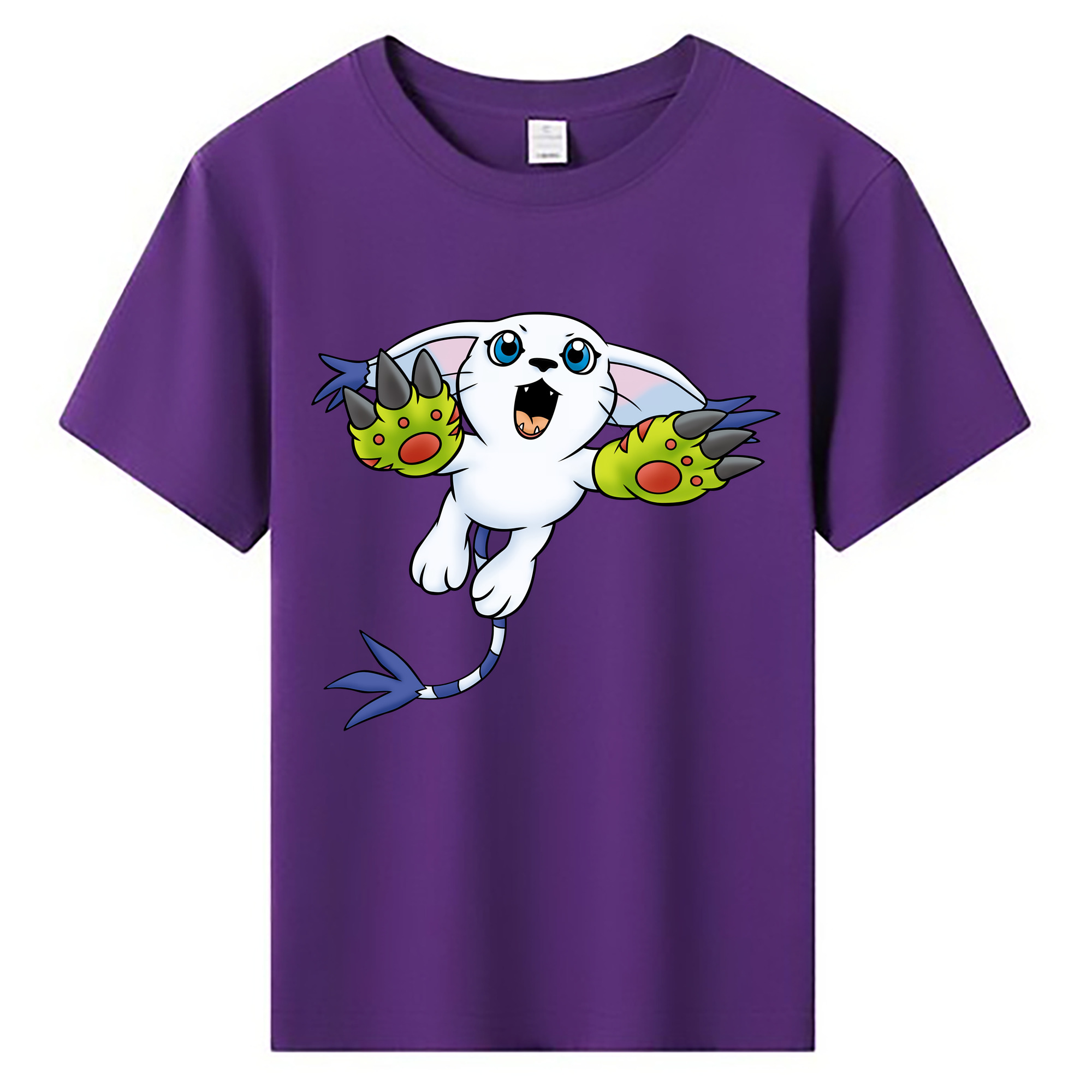 （画像用） Digimon デジタルモンスター/デジモン 綿100％キッズTシャツ（フロントプリント）