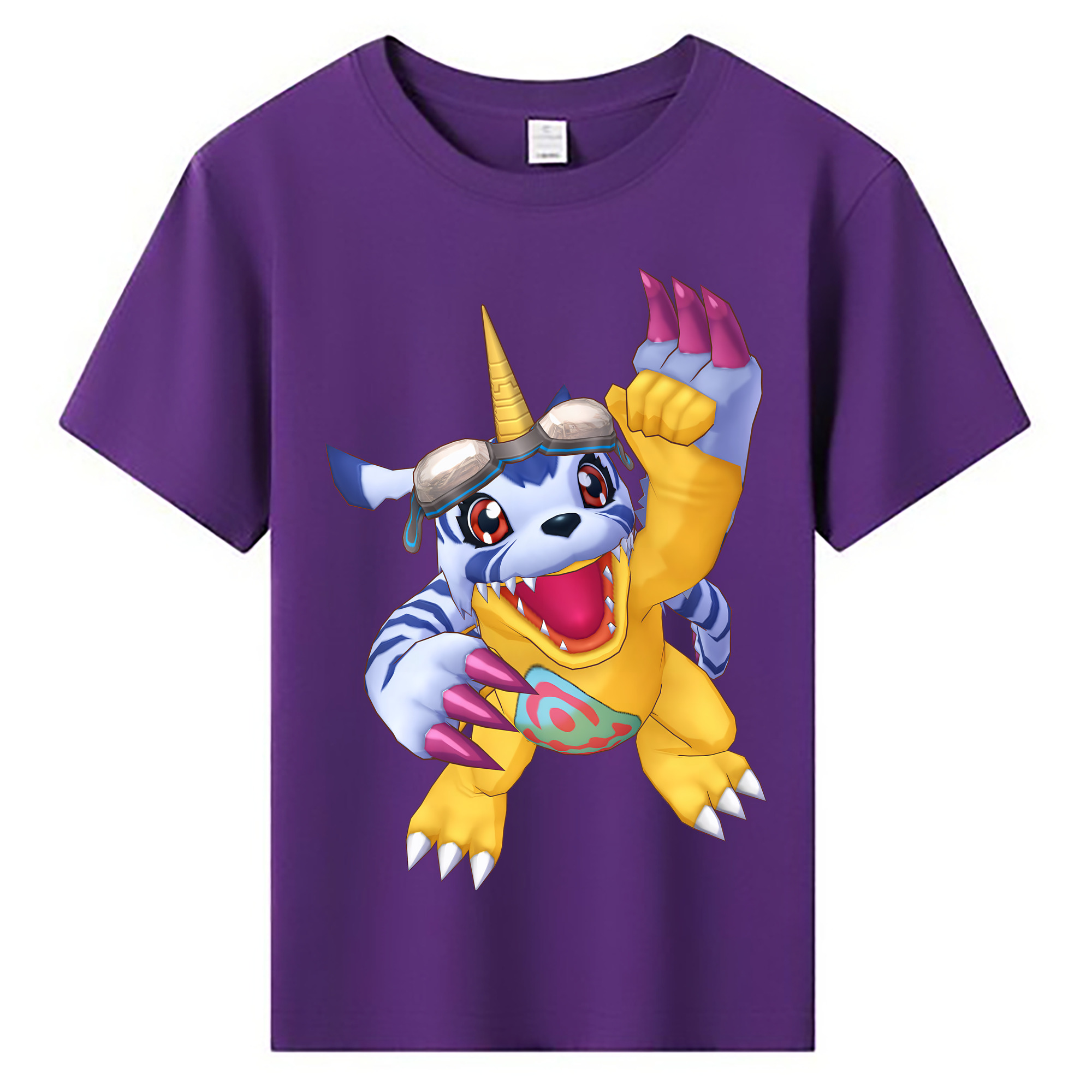 （画像用） Digimon デジタルモンスター/デジモン 綿100％キッズTシャツ（フロントプリント）