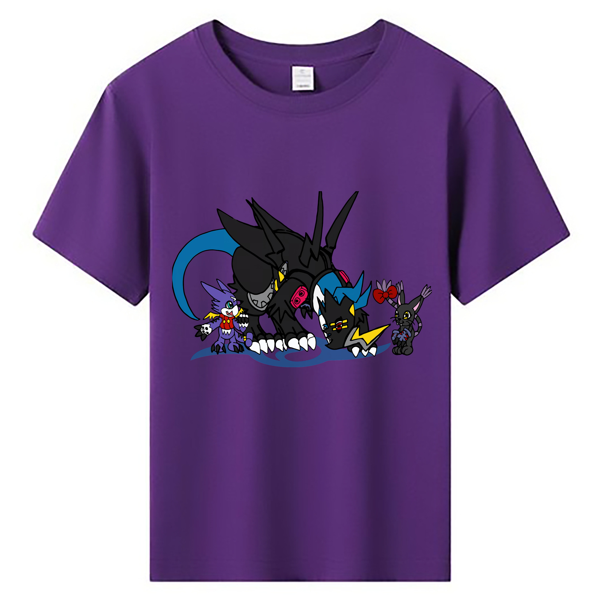 （画像用） Digimon デジタルモンスター/デジモン 綿100％キッズTシャツ（フロントプリント）