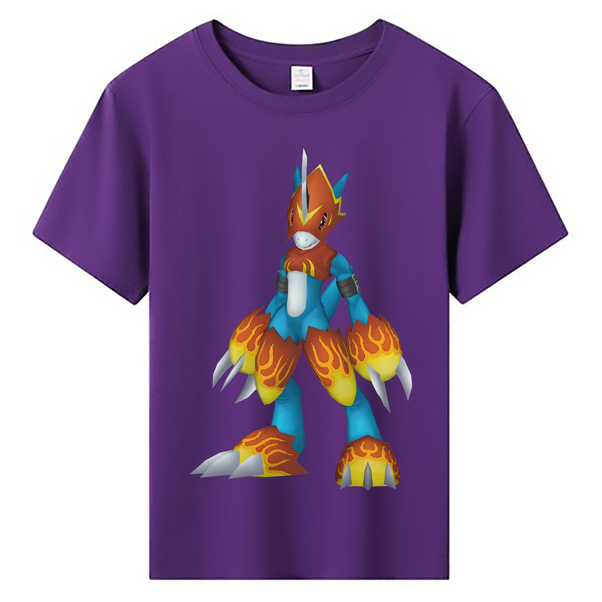 （画像用） Digimon デジタルモンスター/デジモン 綿100％キッズTシャツ（フロントプリント）
