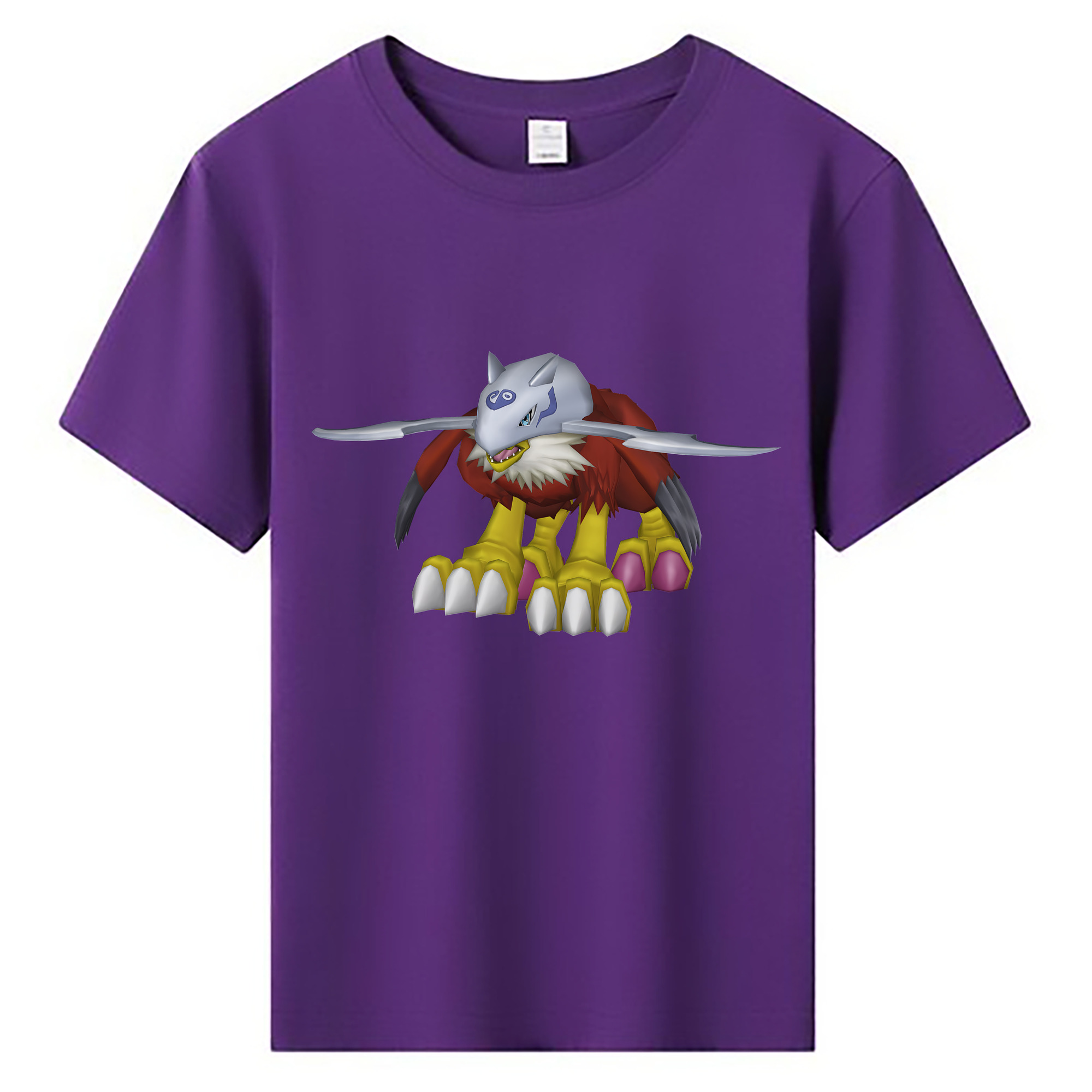 （画像用） Digimon デジタルモンスター/デジモン 綿100％キッズTシャツ（フロントプリント）