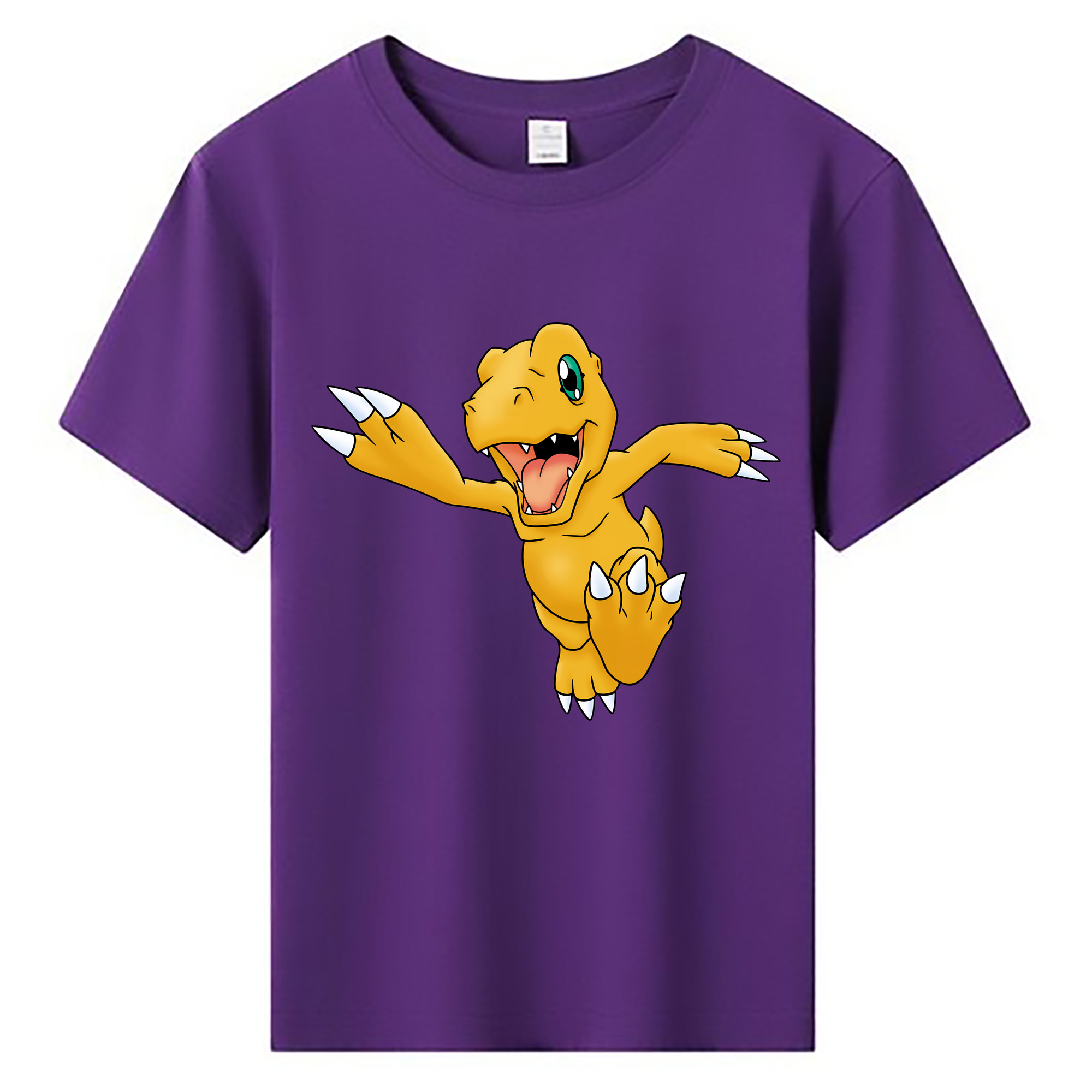 （画像用） Digimon デジタルモンスター/デジモン 綿100％キッズTシャツ（フロントプリント）
