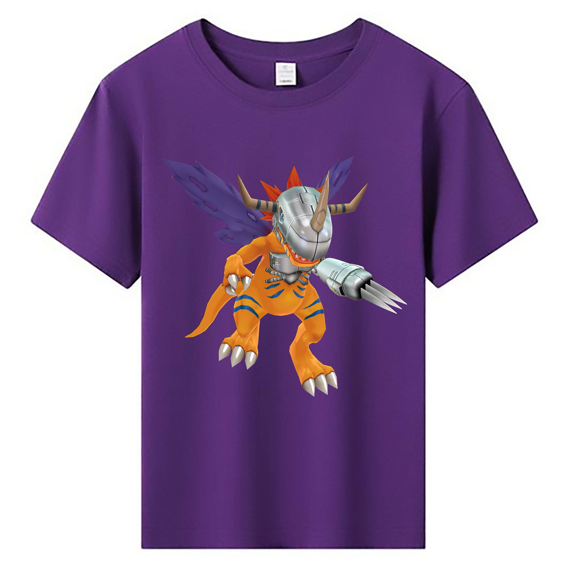 （画像用） Digimon デジタルモンスター/デジモン 綿100％キッズTシャツ（フロントプリント）