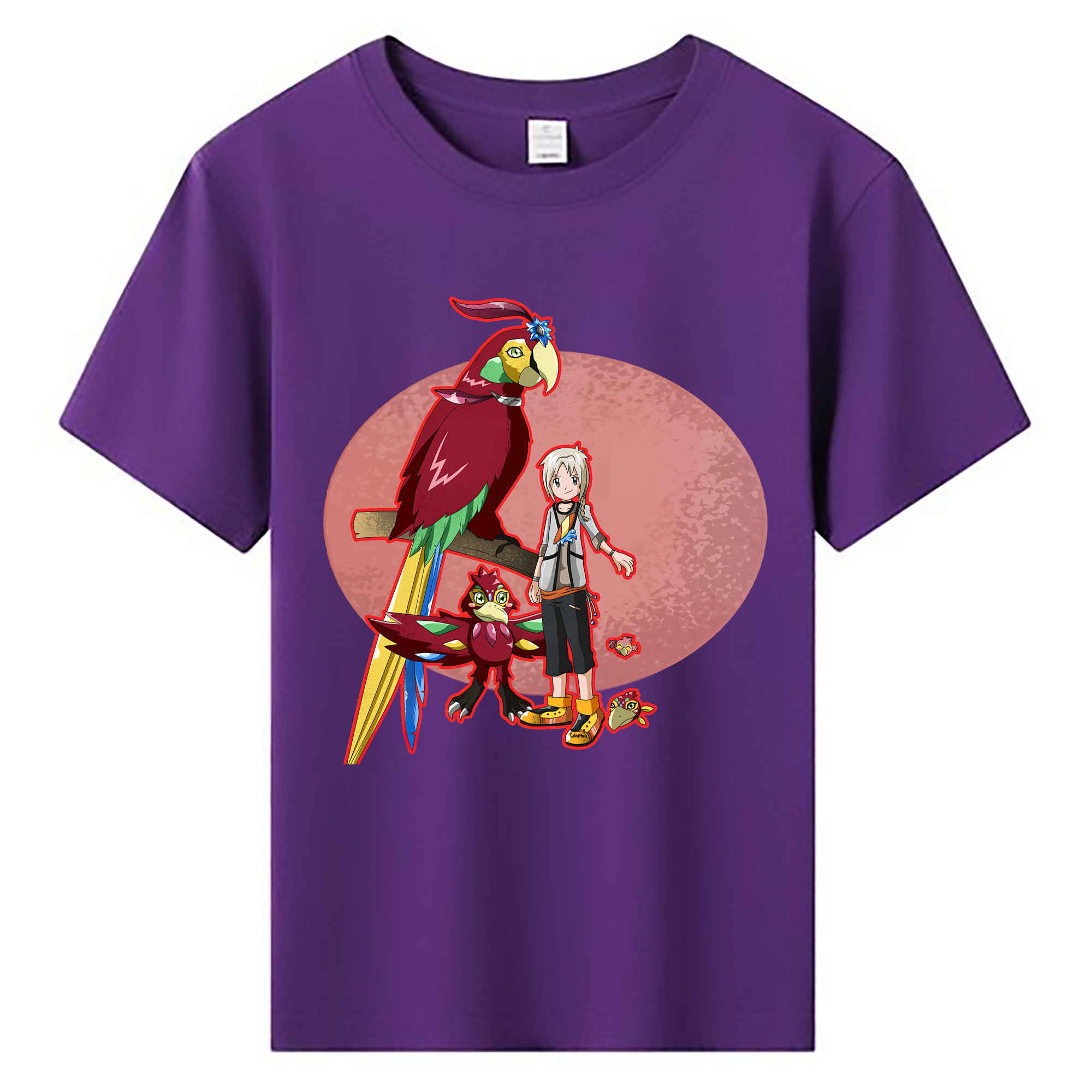 （画像用） Digimon デジタルモンスター/デジモン 綿100％キッズTシャツ（フロントプリント）