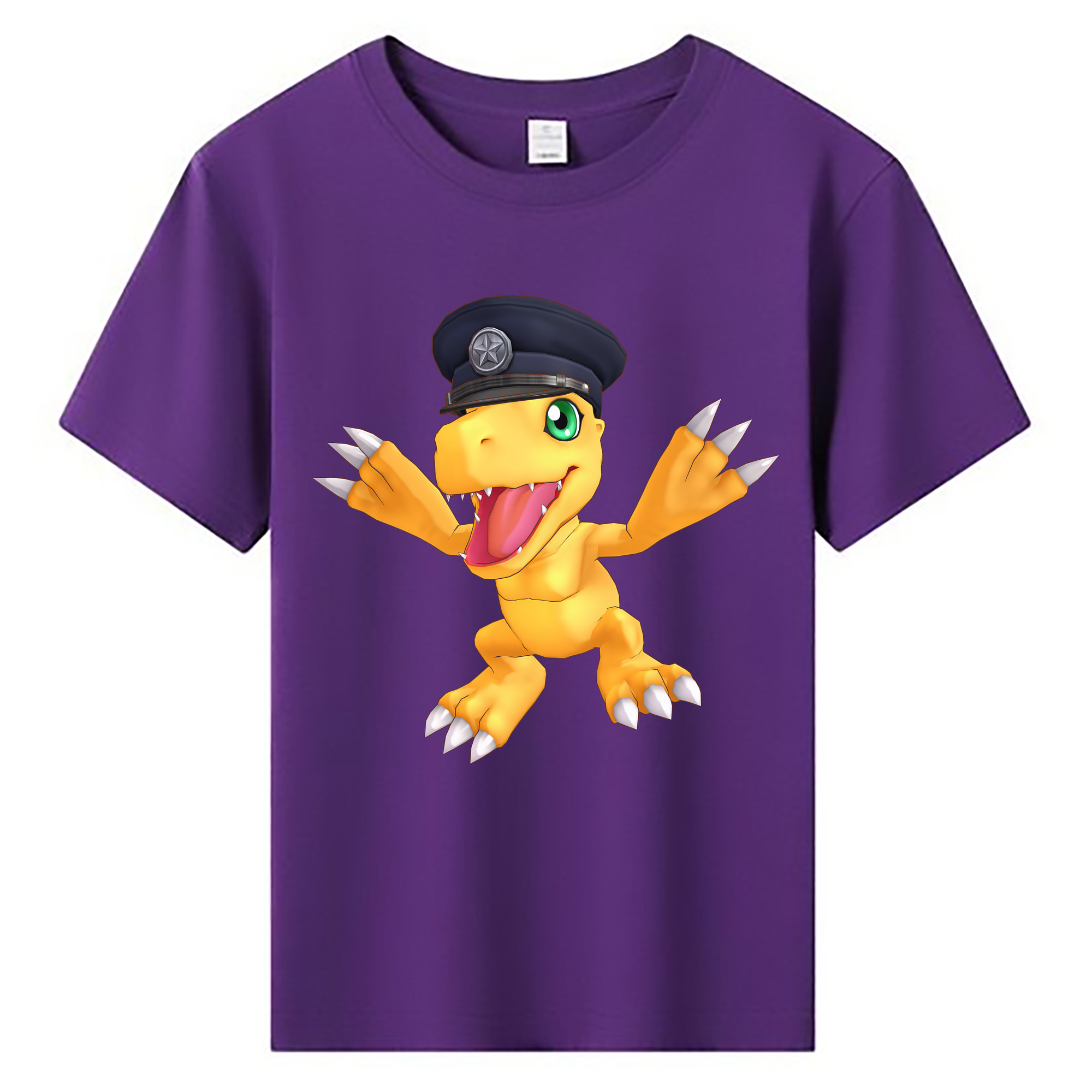 （画像用） Digimon デジタルモンスター/デジモン 綿100％キッズTシャツ（フロントプリント）