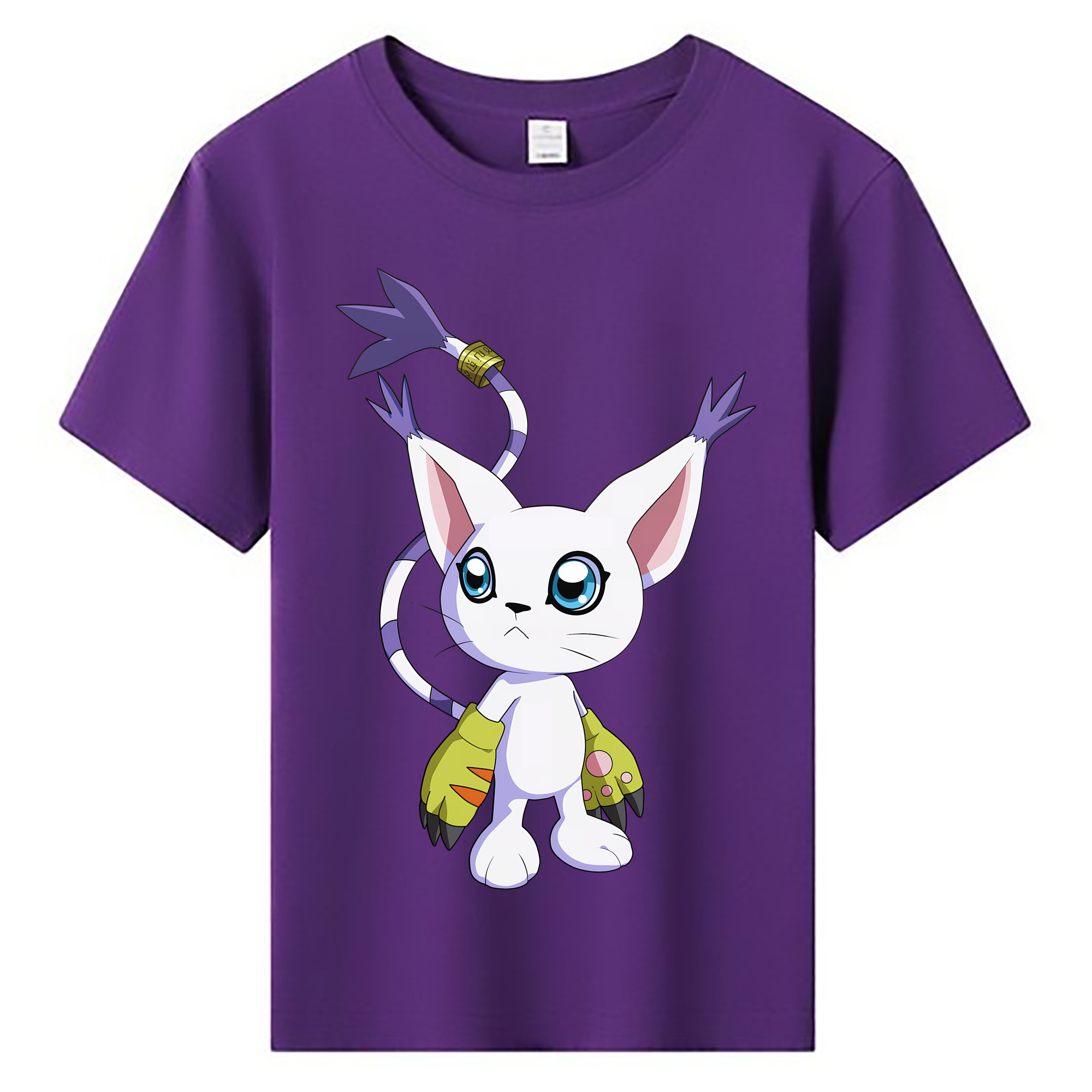 （画像用） Digimon デジタルモンスター/デジモン 綿100％キッズTシャツ（フロントプリント）