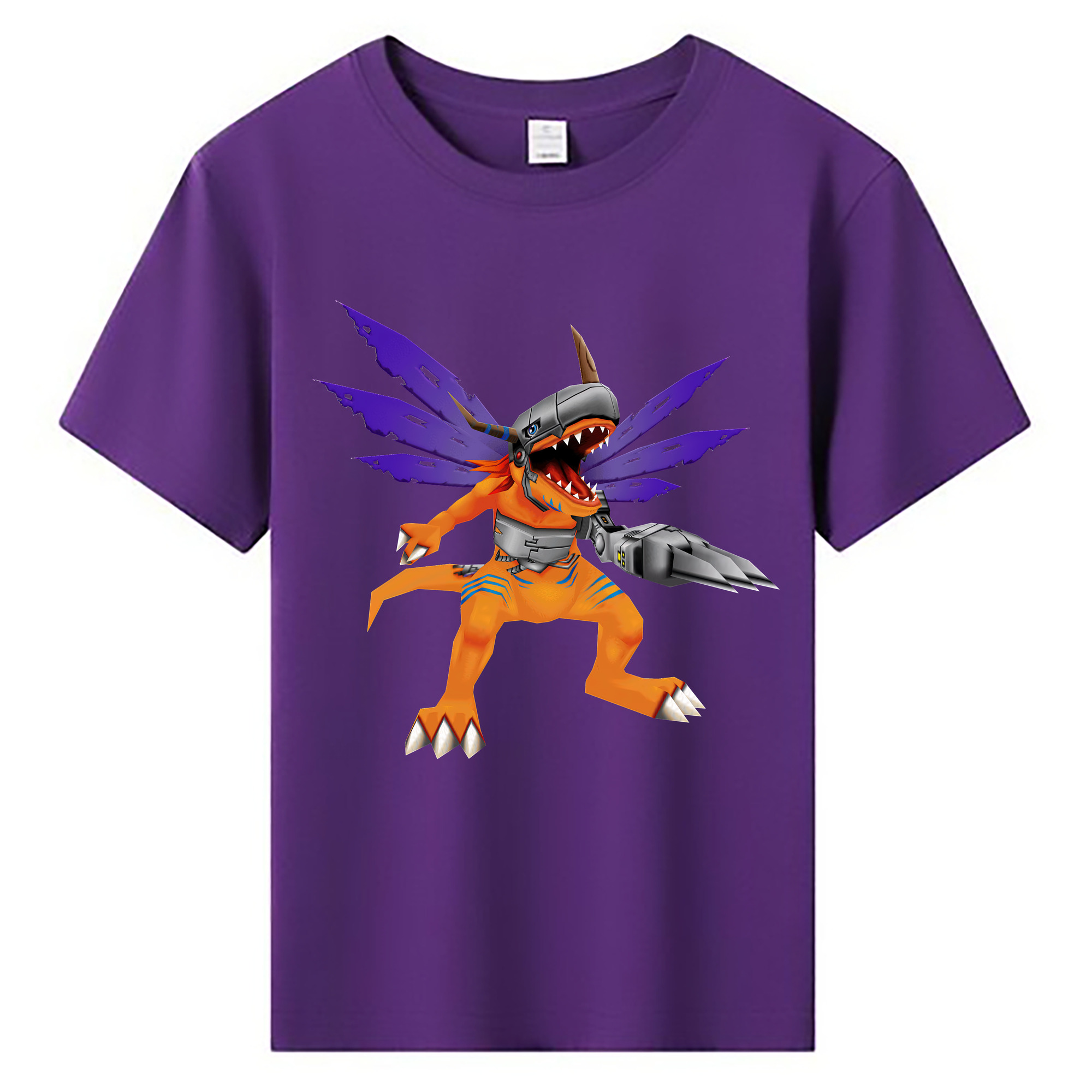（画像用） Digimon デジタルモンスター/デジモン 綿100％キッズTシャツ（フロントプリント）