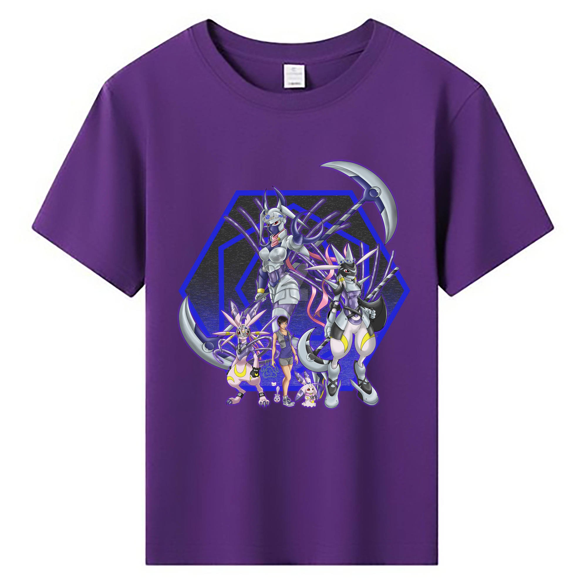 （画像用） Digimon デジタルモンスター/デジモン 綿100％キッズTシャツ（フロントプリント）