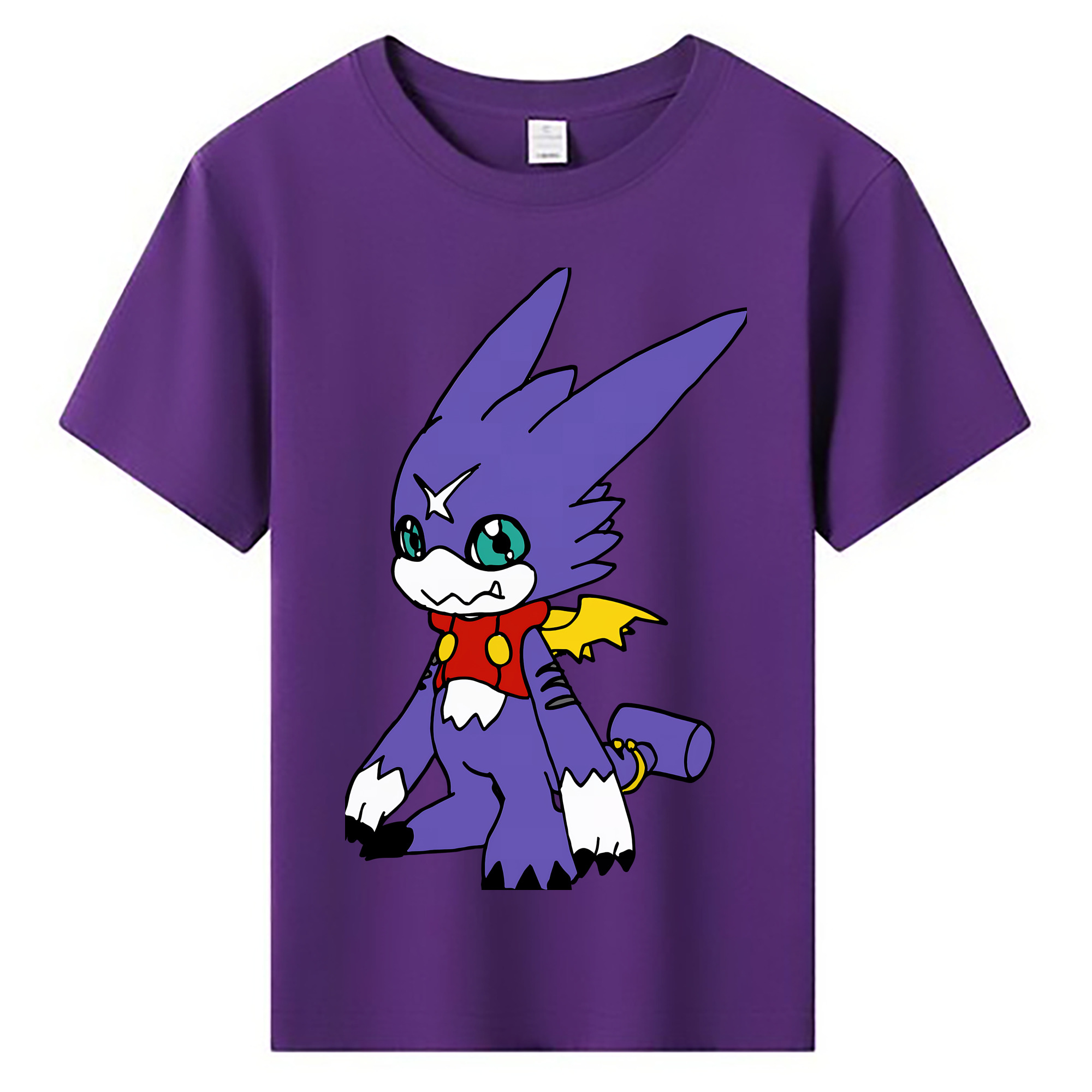 （画像用） Digimon デジタルモンスター/デジモン 綿100％キッズTシャツ（フロントプリント）