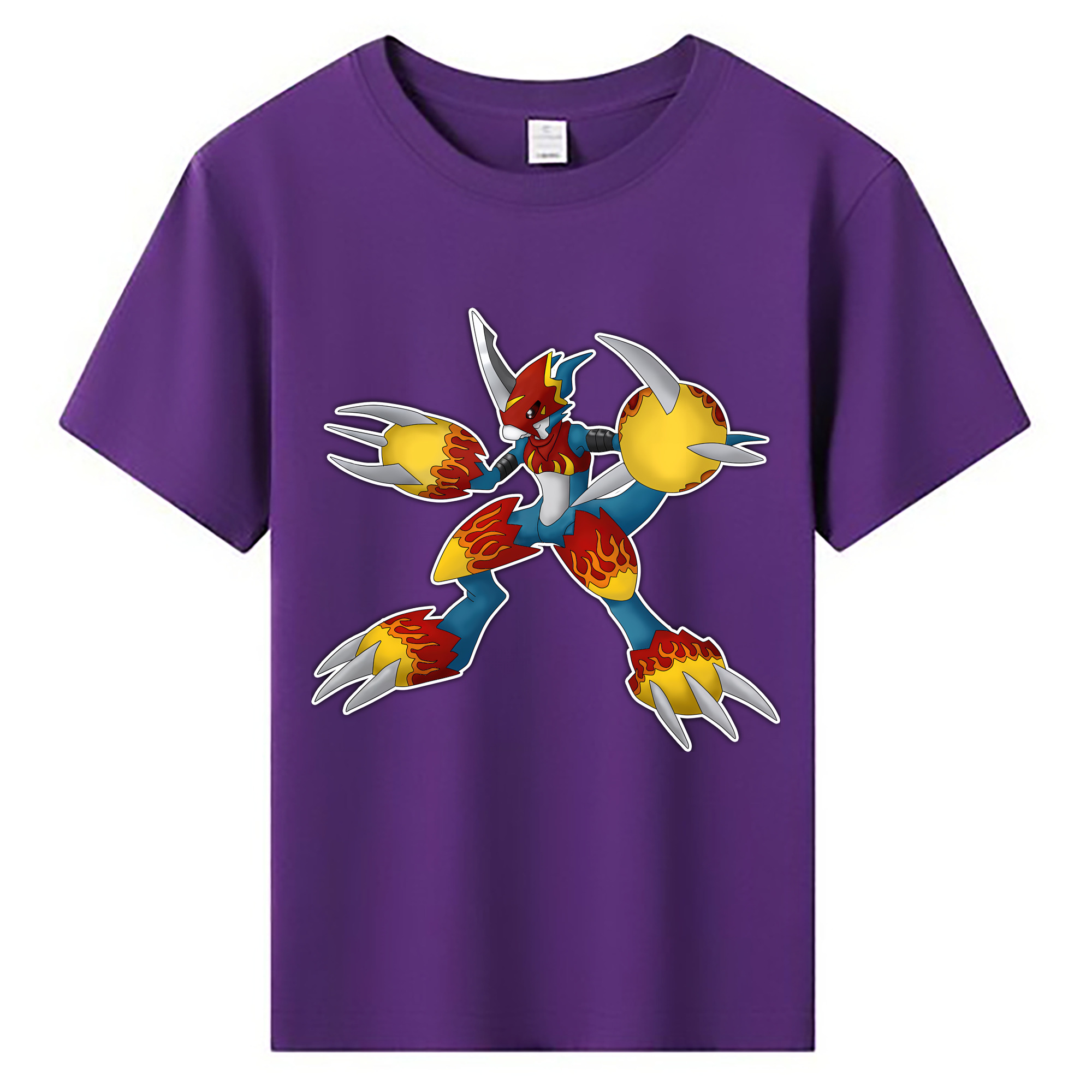 （画像用） Digimon デジタルモンスター/デジモン 綿100％キッズTシャツ（フロントプリント）