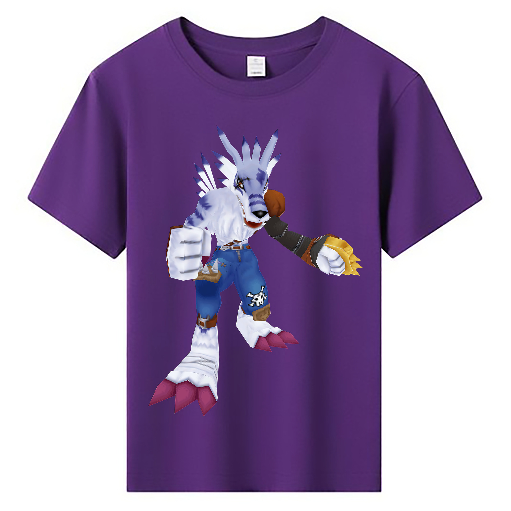 （画像用） Digimon デジタルモンスター/デジモン 綿100％キッズTシャツ（フロントプリント）