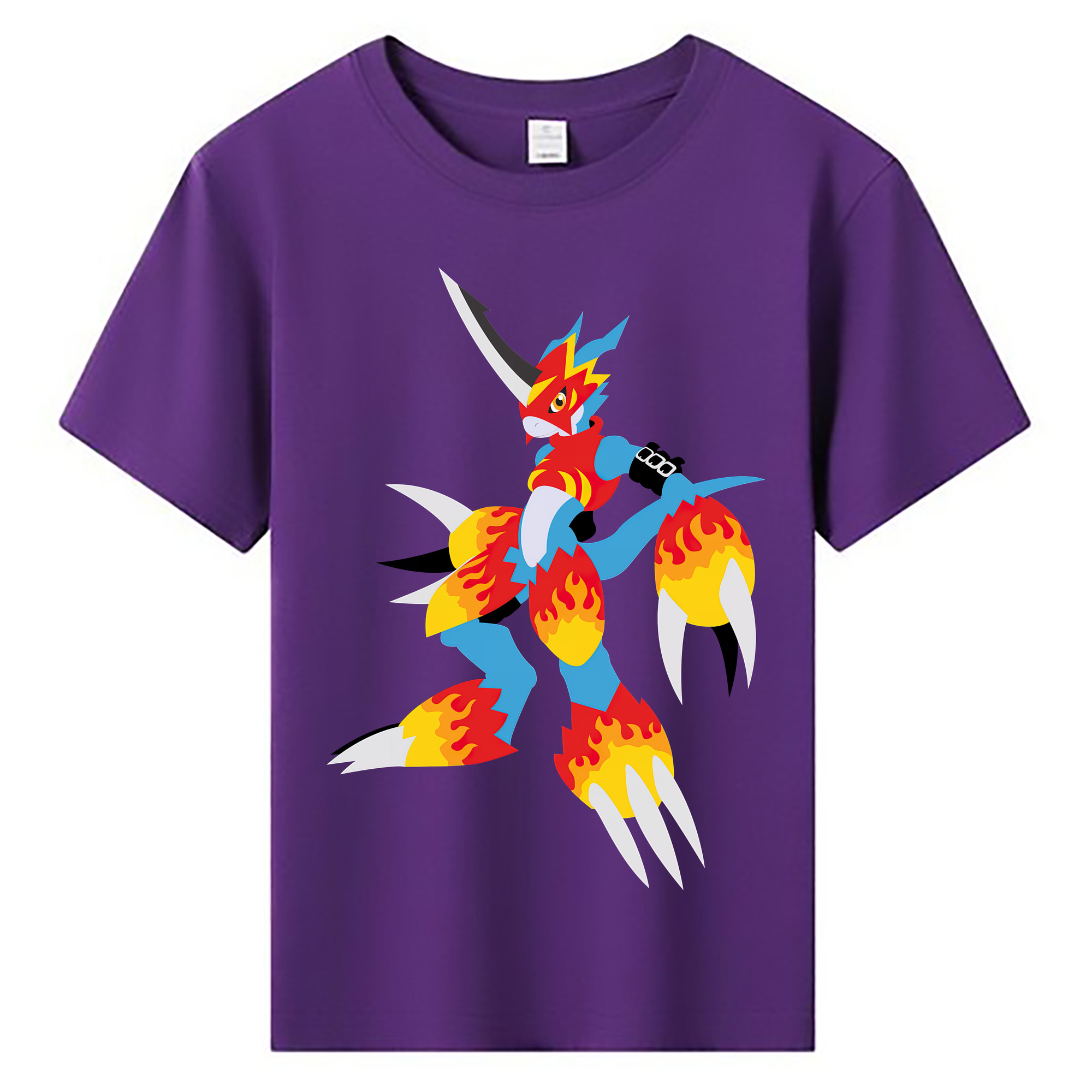 （画像用） Digimon デジタルモンスター/デジモン 綿100％キッズTシャツ（フロントプリント）