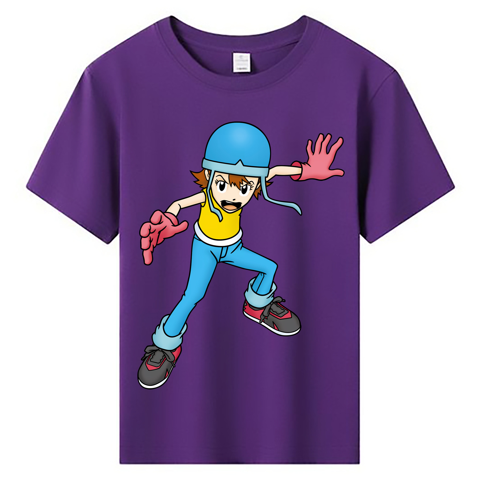 （画像用） Digimon デジタルモンスター/デジモン 綿100％キッズTシャツ（フロントプリント）