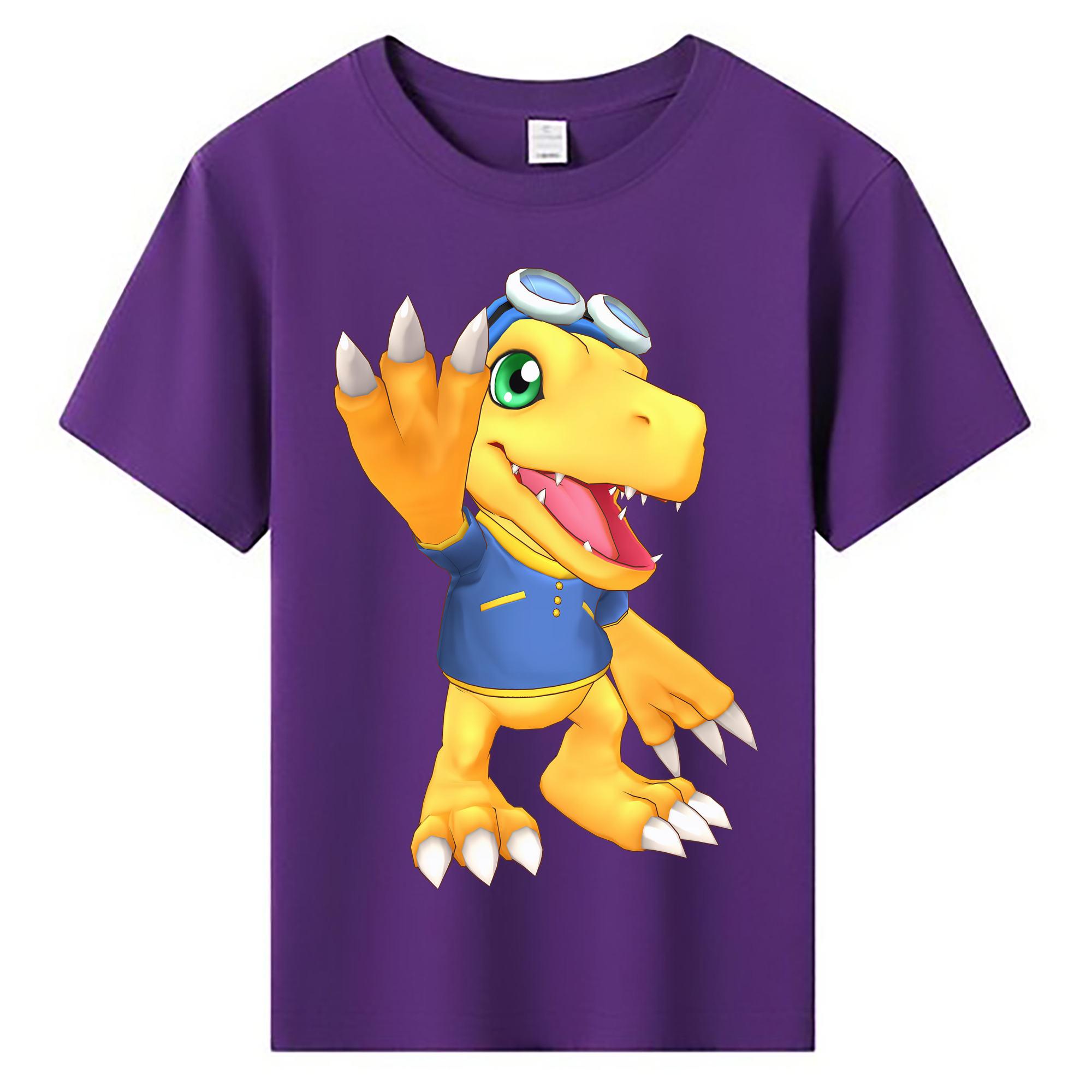 （画像用） Digimon デジタルモンスター/デジモン 綿100％キッズTシャツ（フロントプリント）