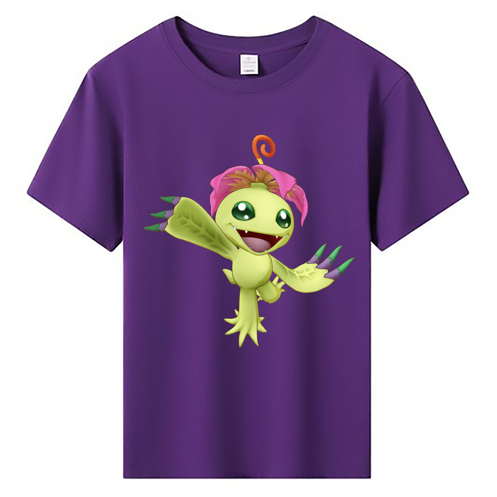 （画像用） Digimon デジタルモンスター/デジモン 綿100％キッズTシャツ（フロントプリント）