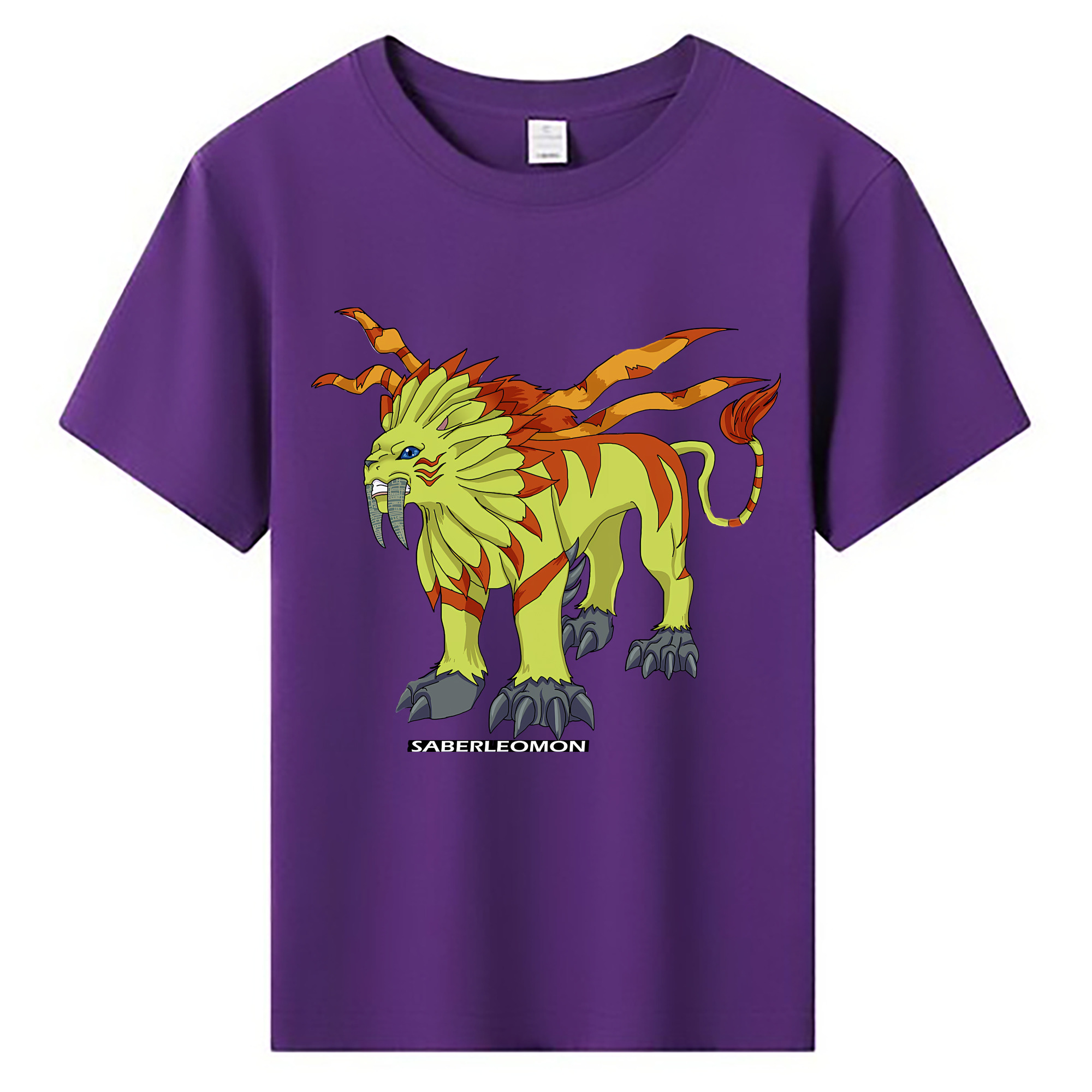 （画像用） Digimon デジタルモンスター/デジモン 綿100％キッズTシャツ（フロントプリント）