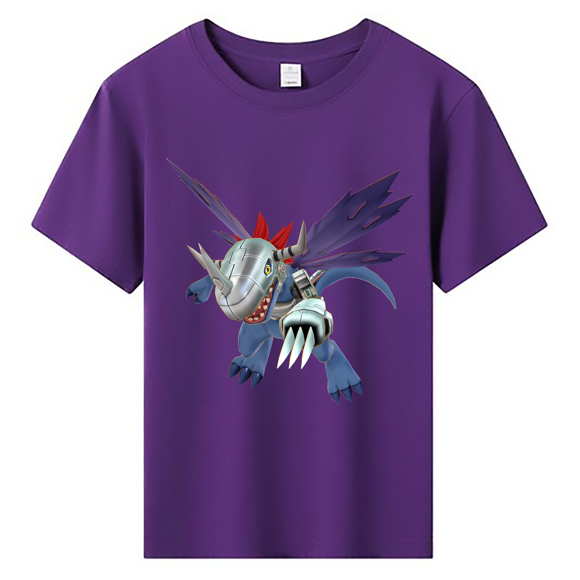 （画像用） Digimon デジタルモンスター/デジモン 綿100％キッズTシャツ（フロントプリント）