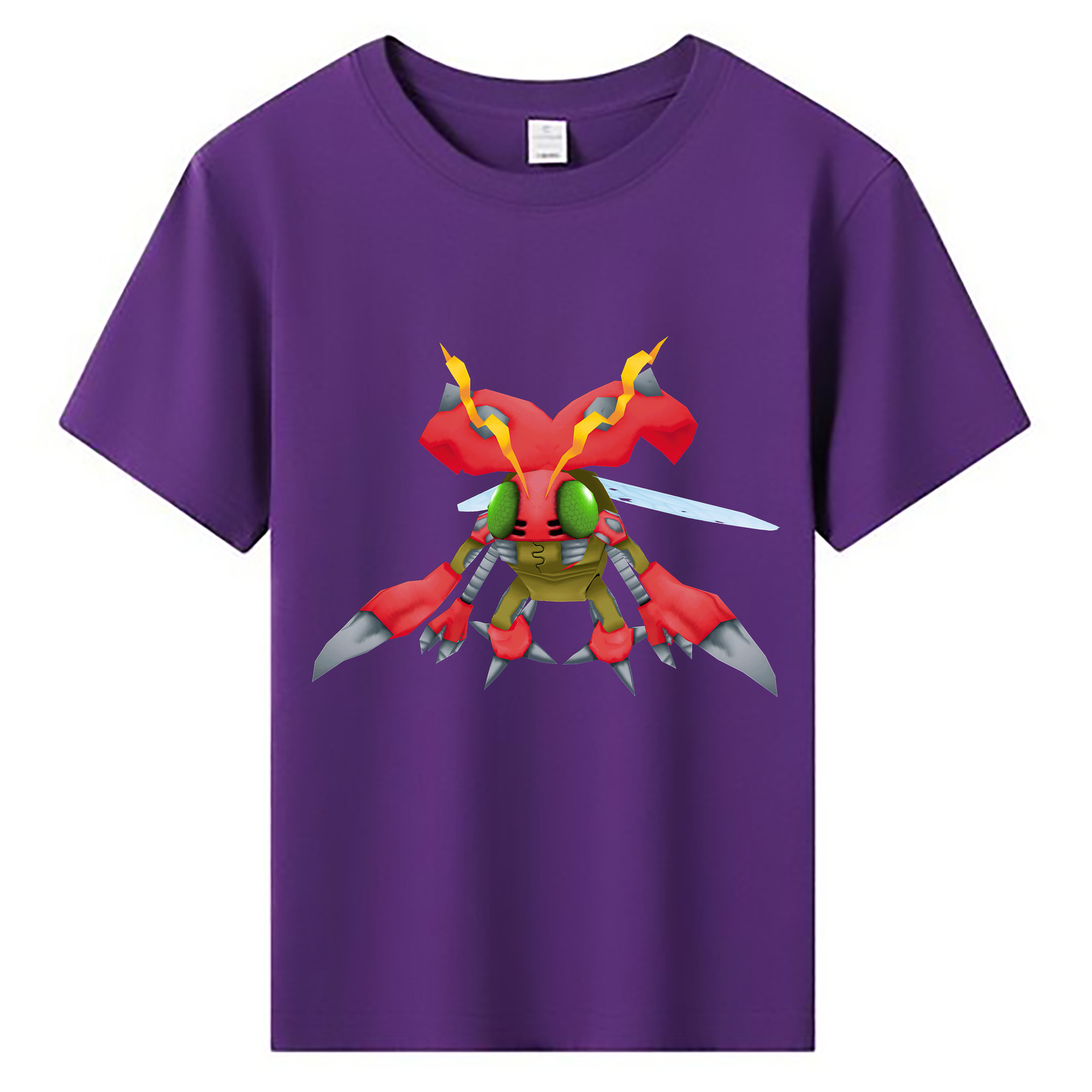 （画像用） Digimon デジタルモンスター/デジモン 綿100％キッズTシャツ（フロントプリント）