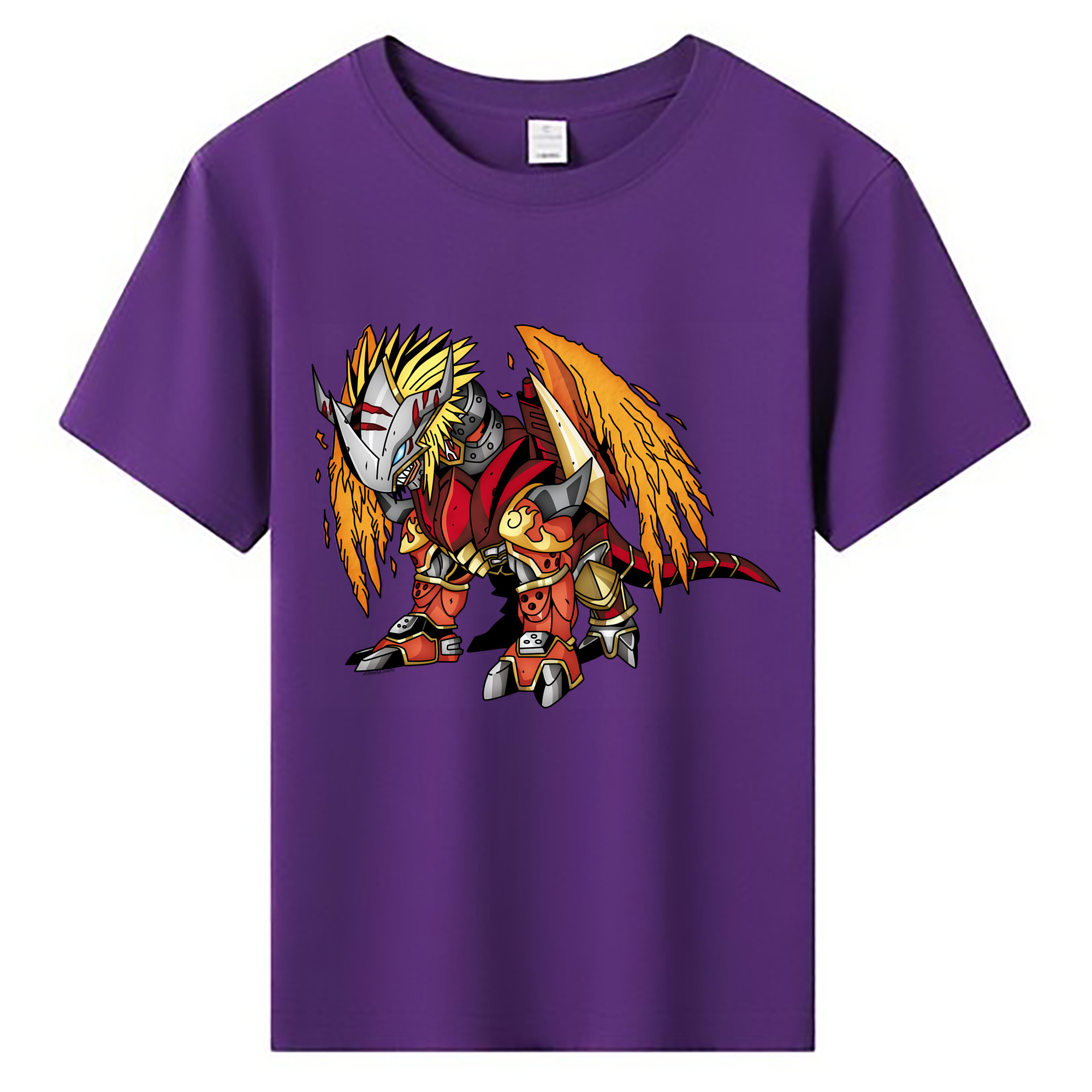 （画像用） Digimon デジタルモンスター/デジモン 綿100％キッズTシャツ（フロントプリント）