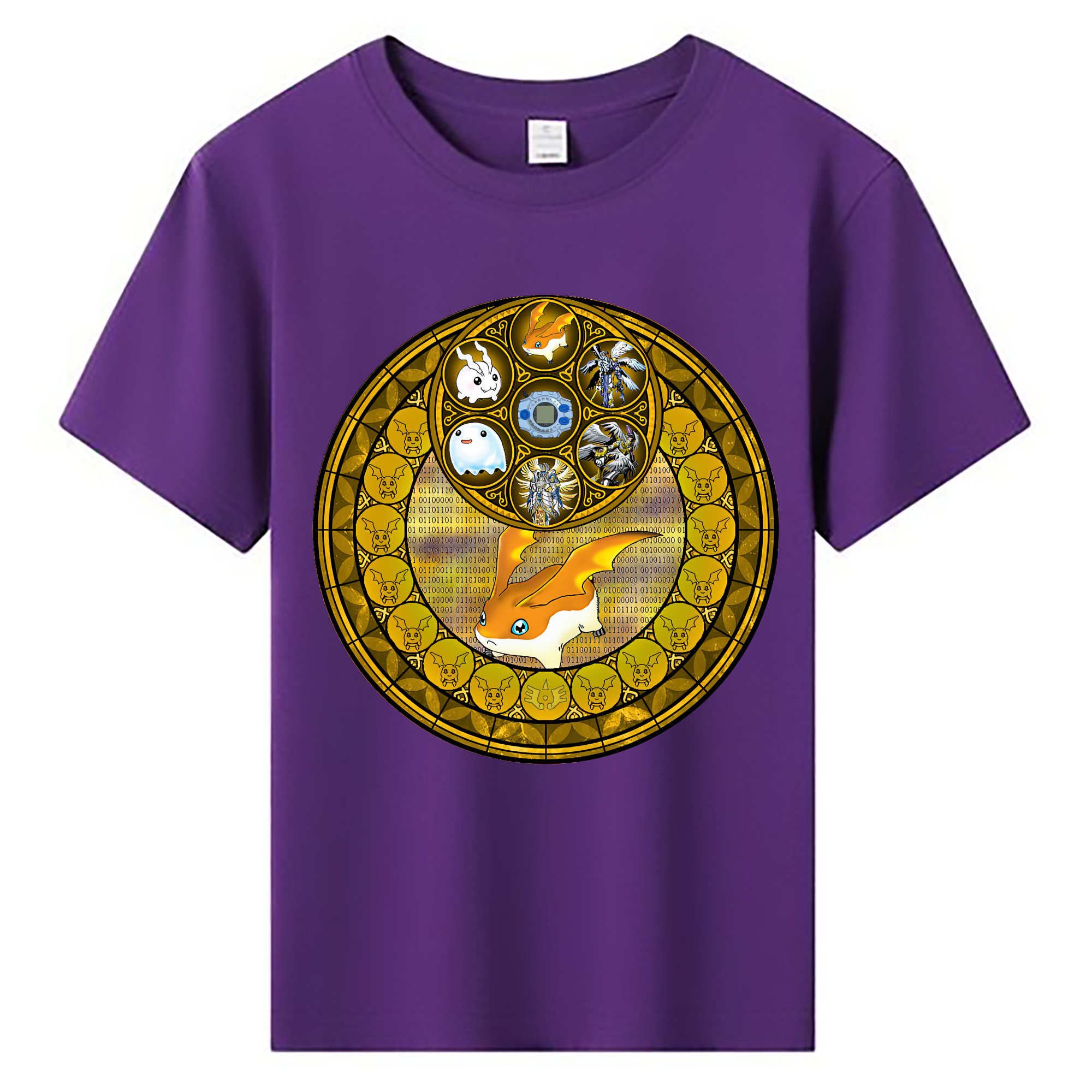 （画像用） Digimon デジタルモンスター/デジモン 綿100％キッズTシャツ（フロントプリント）