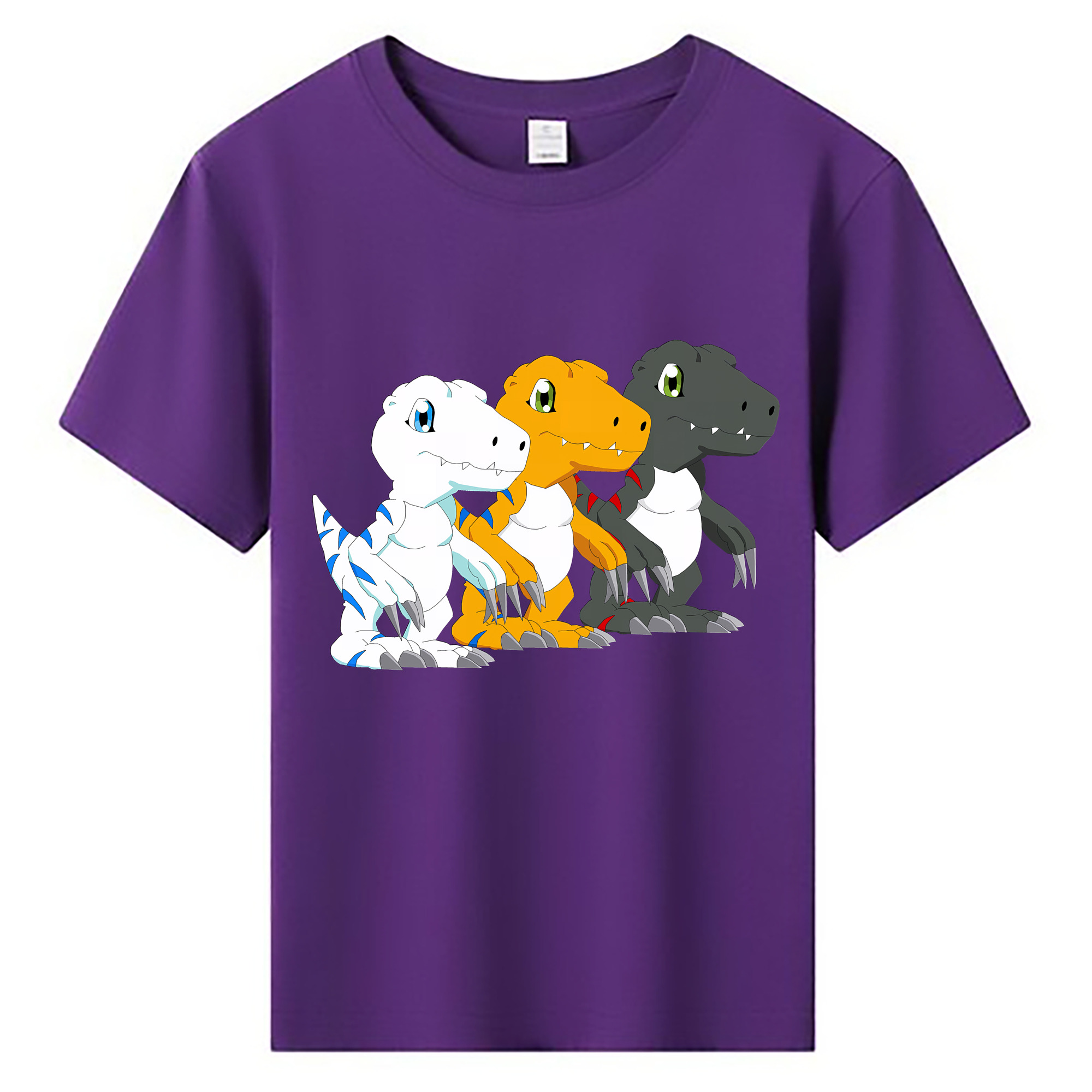（画像用） Digimon デジタルモンスター/デジモン 綿100％キッズTシャツ（フロントプリント）