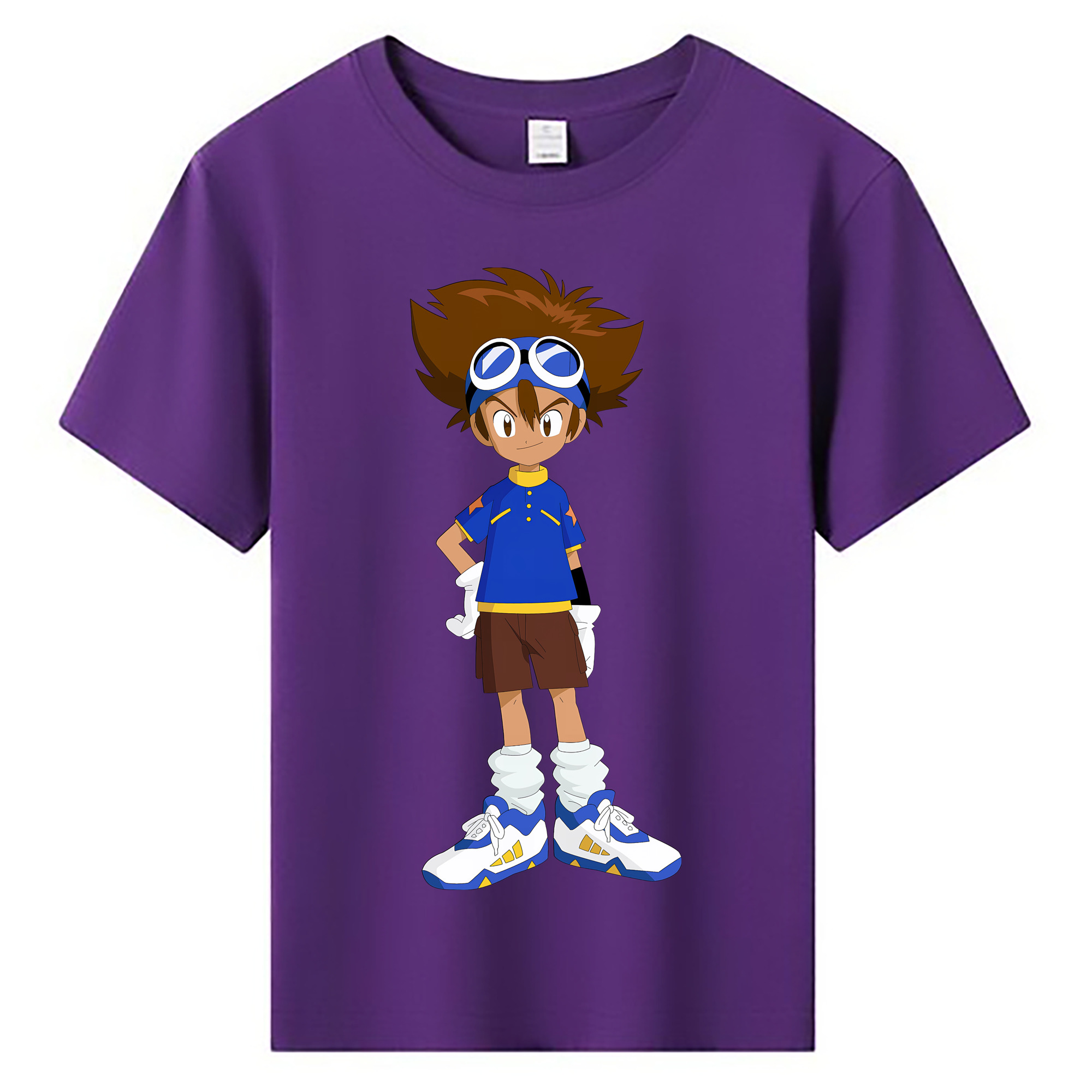 （画像用） Digimon デジタルモンスター/デジモン 綿100％キッズTシャツ（フロントプリント）