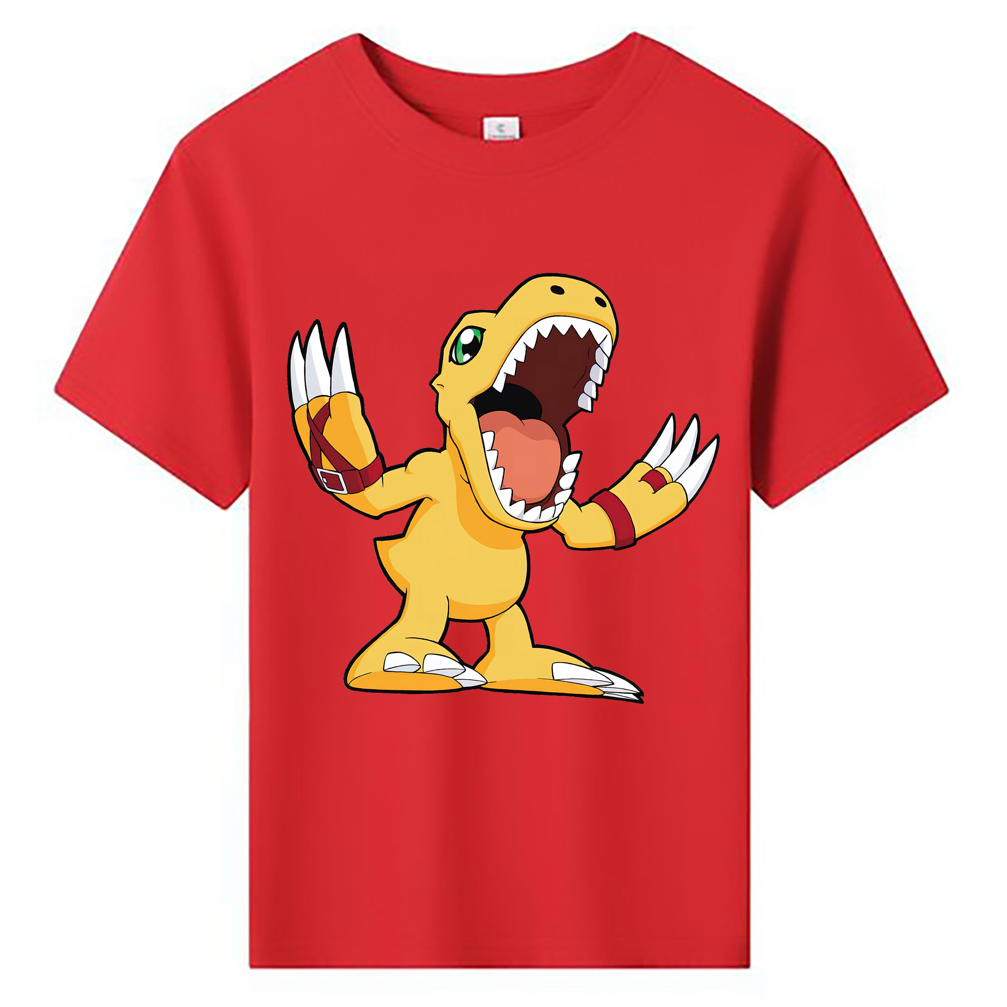 （画像用） Digimon デジタルモンスター/デジモン 綿100％キッズTシャツ（フロントプリント）