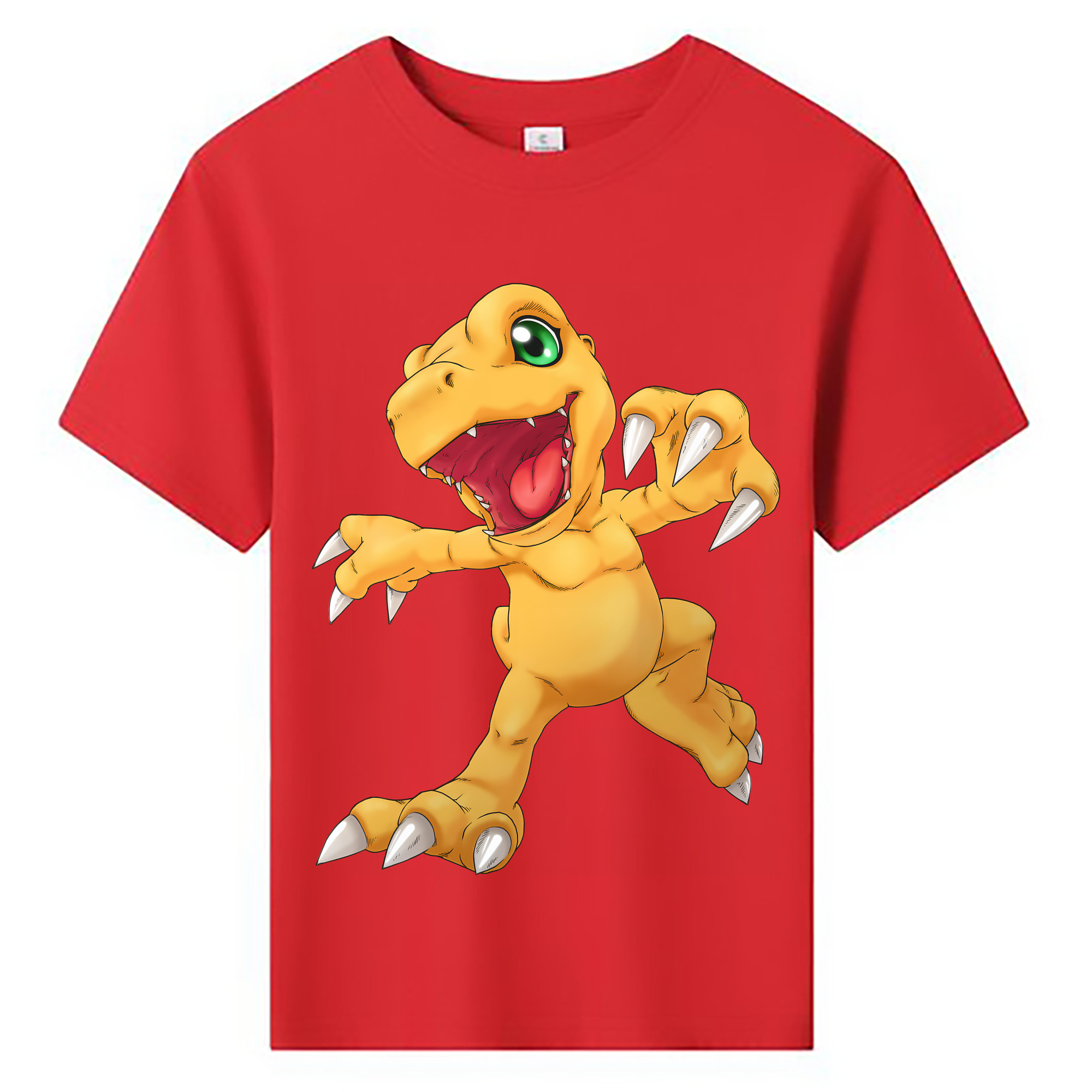 （画像用） Digimon デジタルモンスター/デジモン 綿100％キッズTシャツ（フロントプリント）