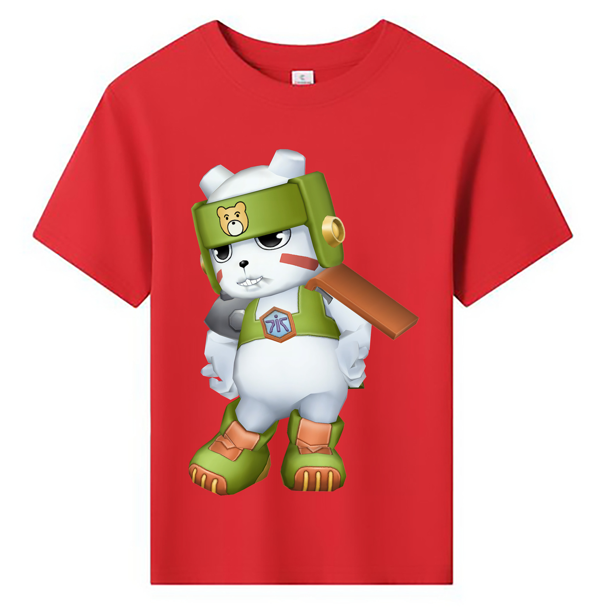 （画像用） Digimon デジタルモンスター/デジモン 綿100％キッズTシャツ（フロントプリント）