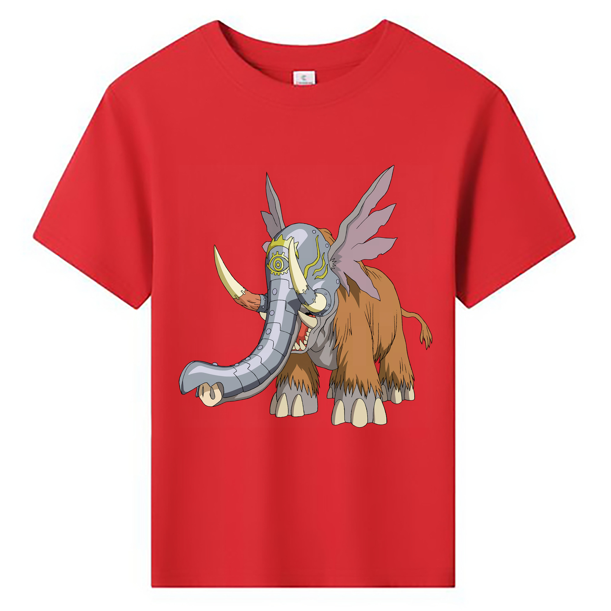 （画像用） Digimon デジタルモンスター/デジモン 綿100％キッズTシャツ（フロントプリント）