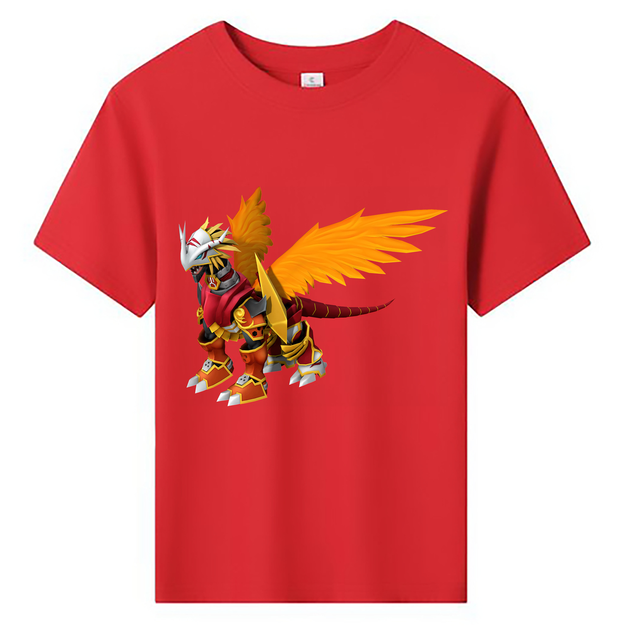 （画像用） Digimon デジタルモンスター/デジモン 綿100％キッズTシャツ（フロントプリント）