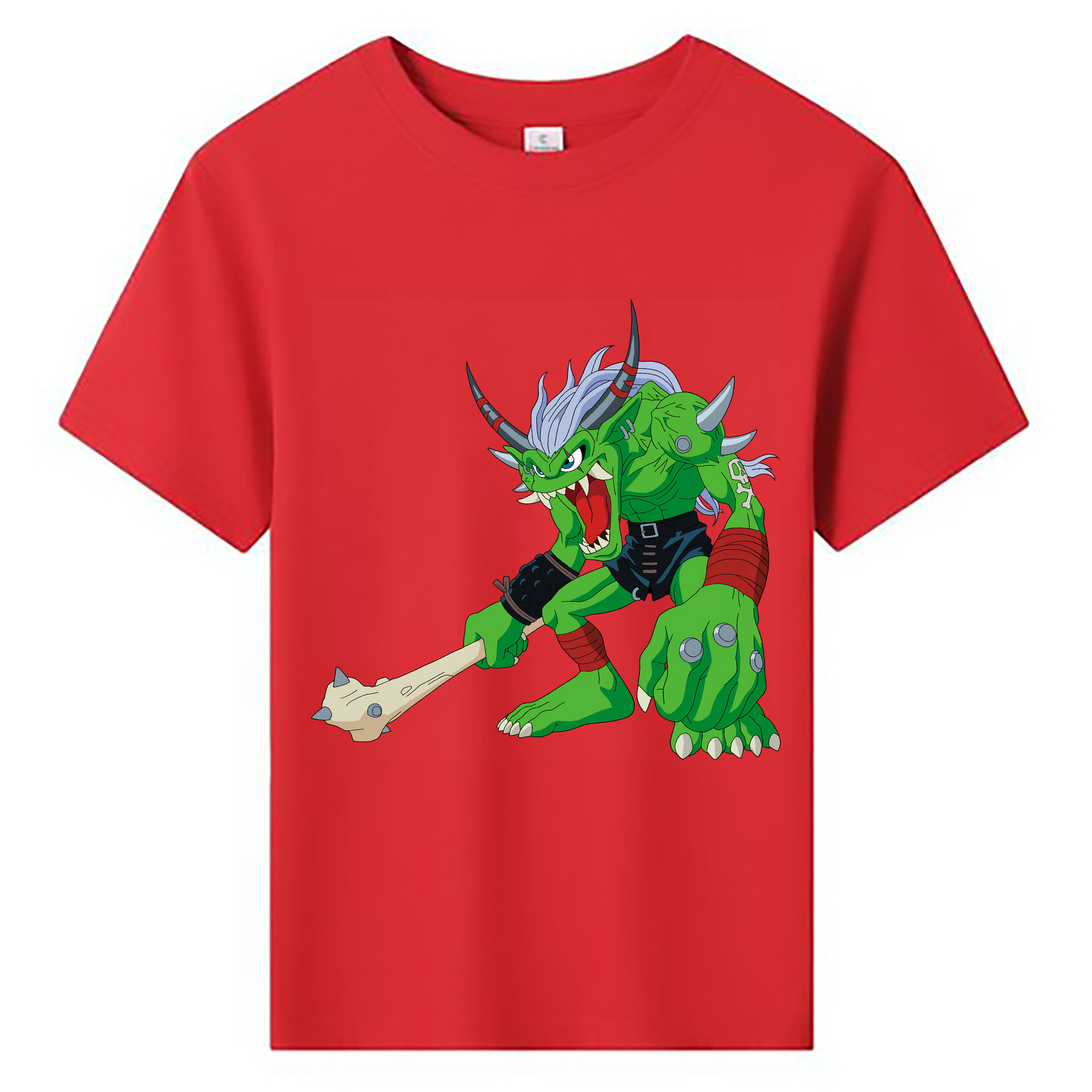 （画像用） Digimon デジタルモンスター/デジモン 綿100％キッズTシャツ（フロントプリント）